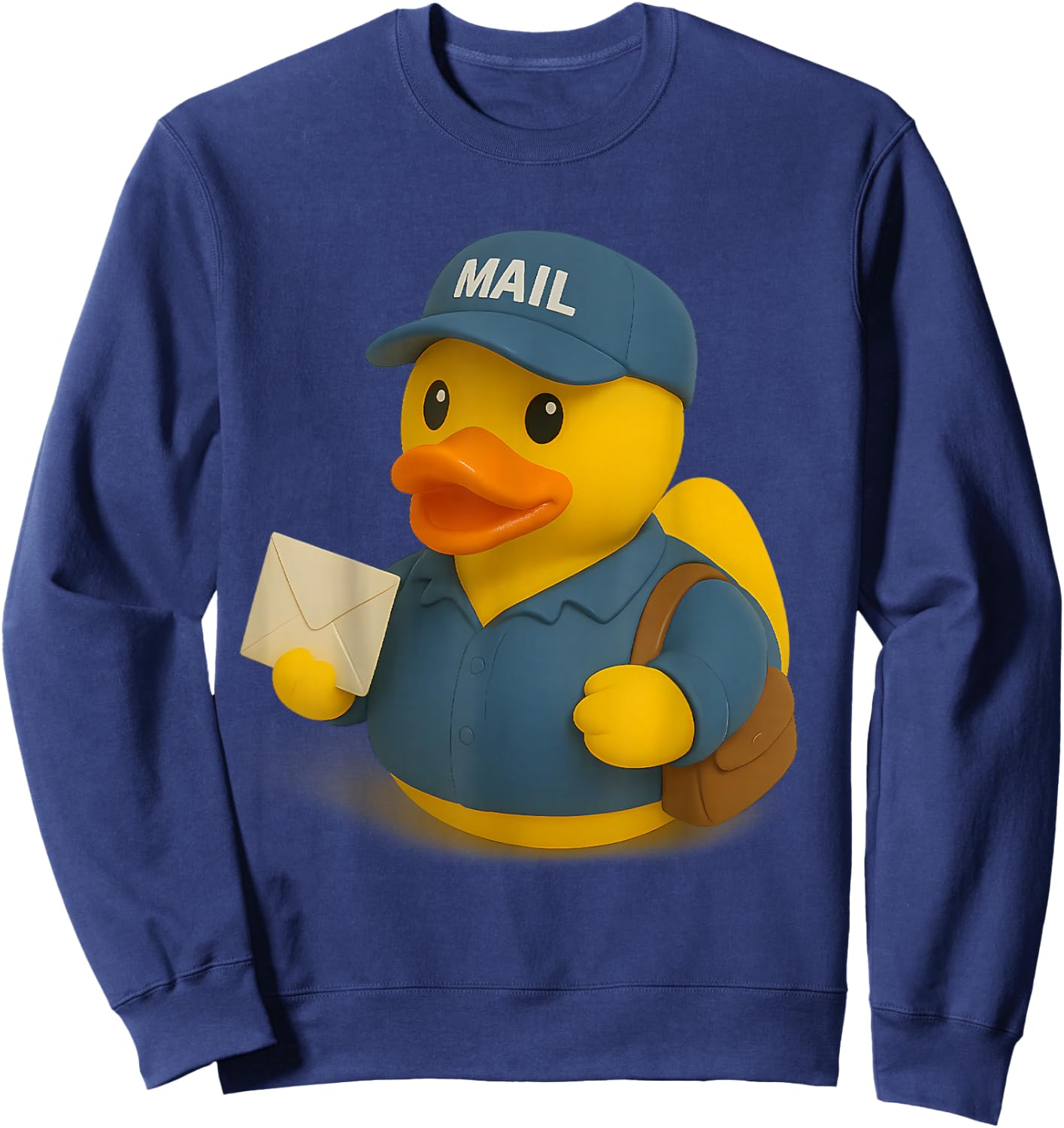 Rubber Duck Mailman Ducky Duckie Sweatshirt - Sweatshirt | Navy