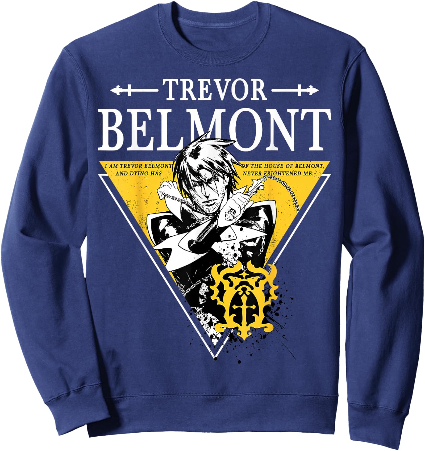 Castlevania Trevor Belmont Triangle Portrait Sweatshirt - Sweatshirt | Navy