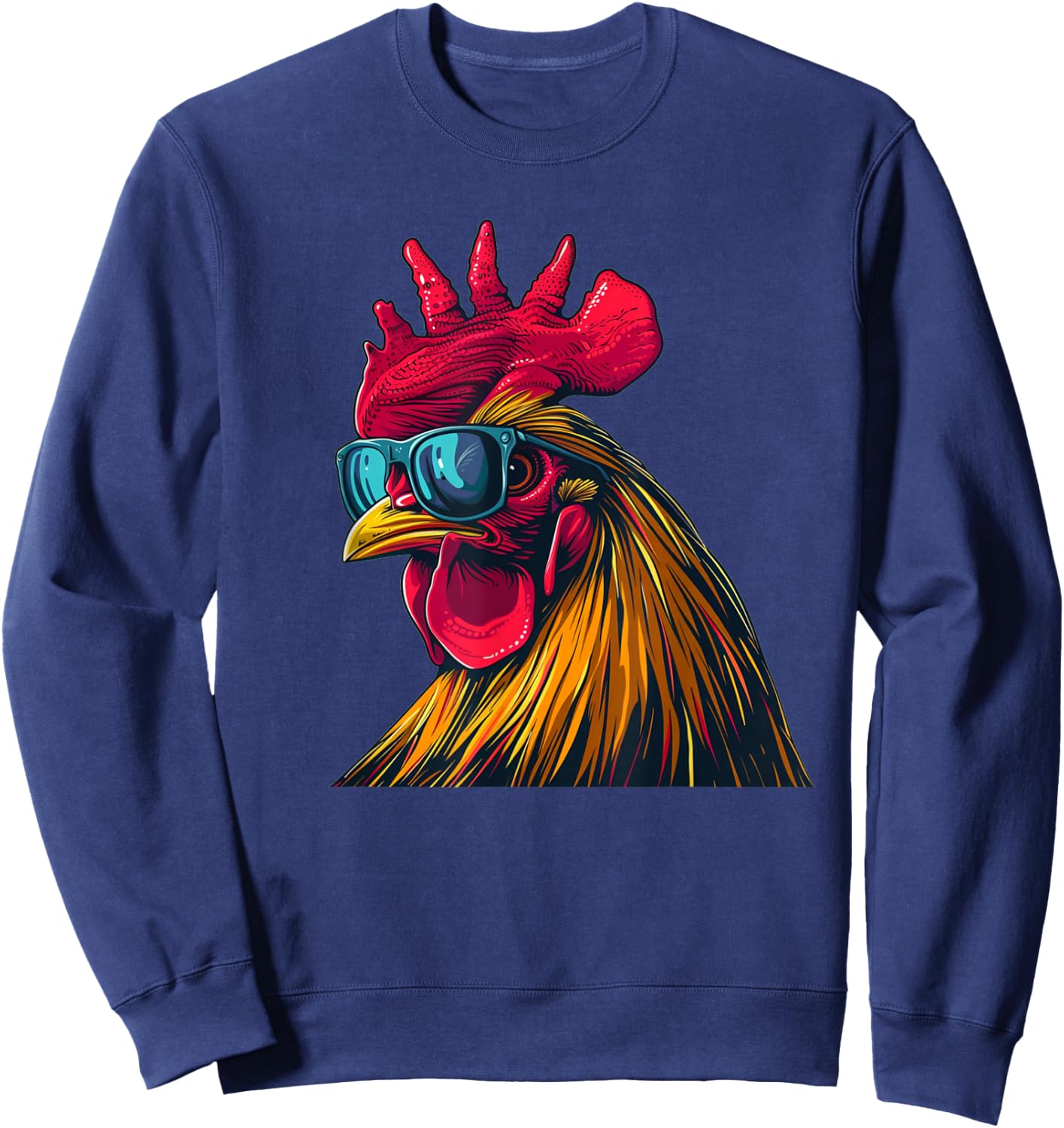 Cooles Hahn Sonnenbrille Kostüm für Jungen und Mädchen Sweatshirt - Sweatshirt | Navy