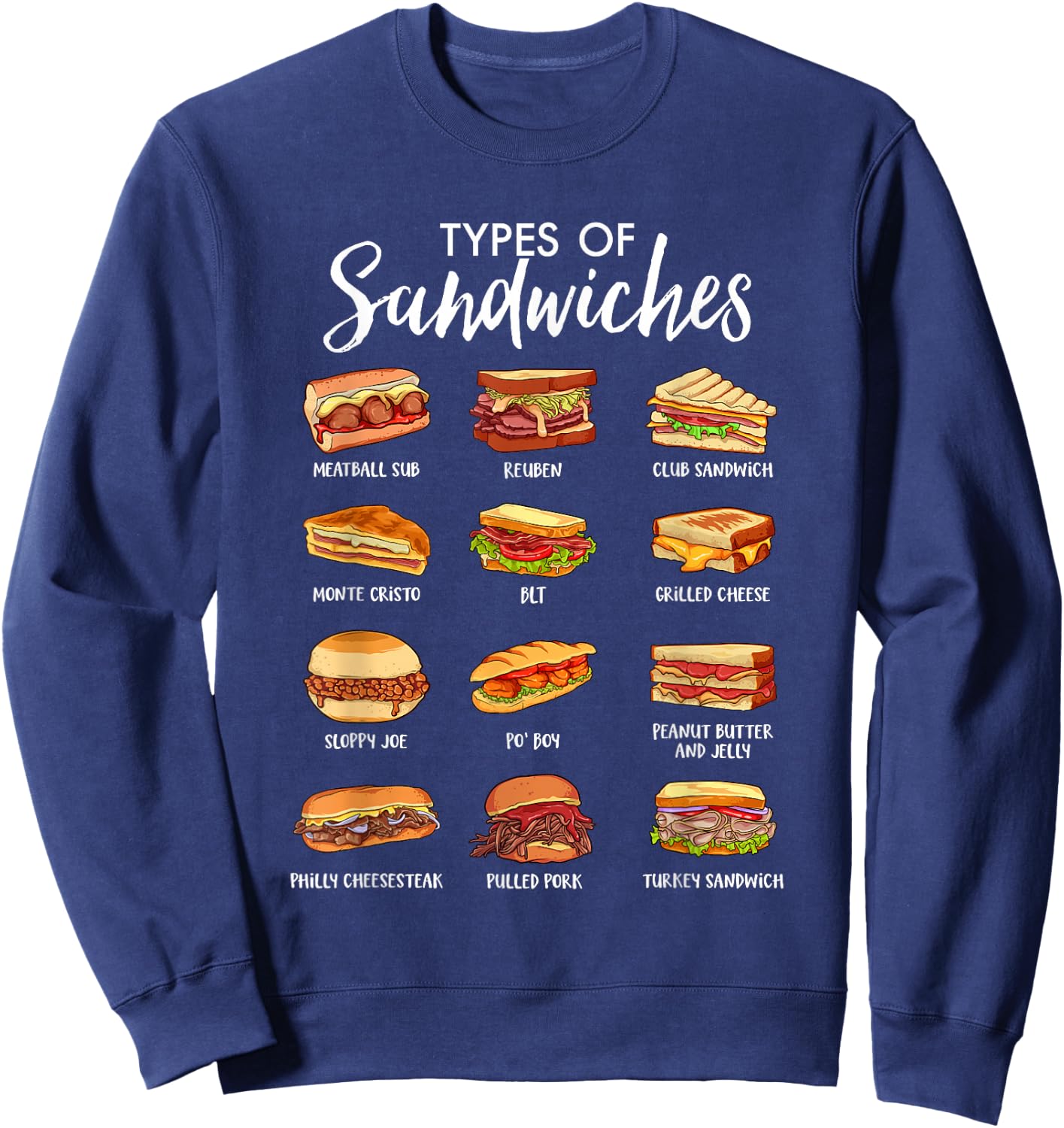 World of Sandwiches Sweatshirt - Sweatshirt | Navy
