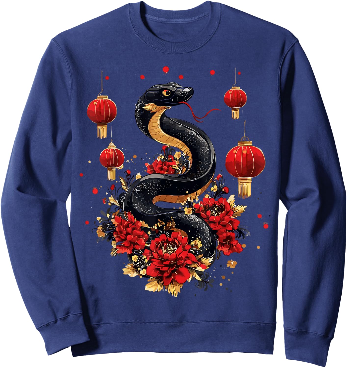 Year Of The Snake Zodiac Lunar Chinese New Year 2026 Sweatshirt - Sweatshirt | Navy