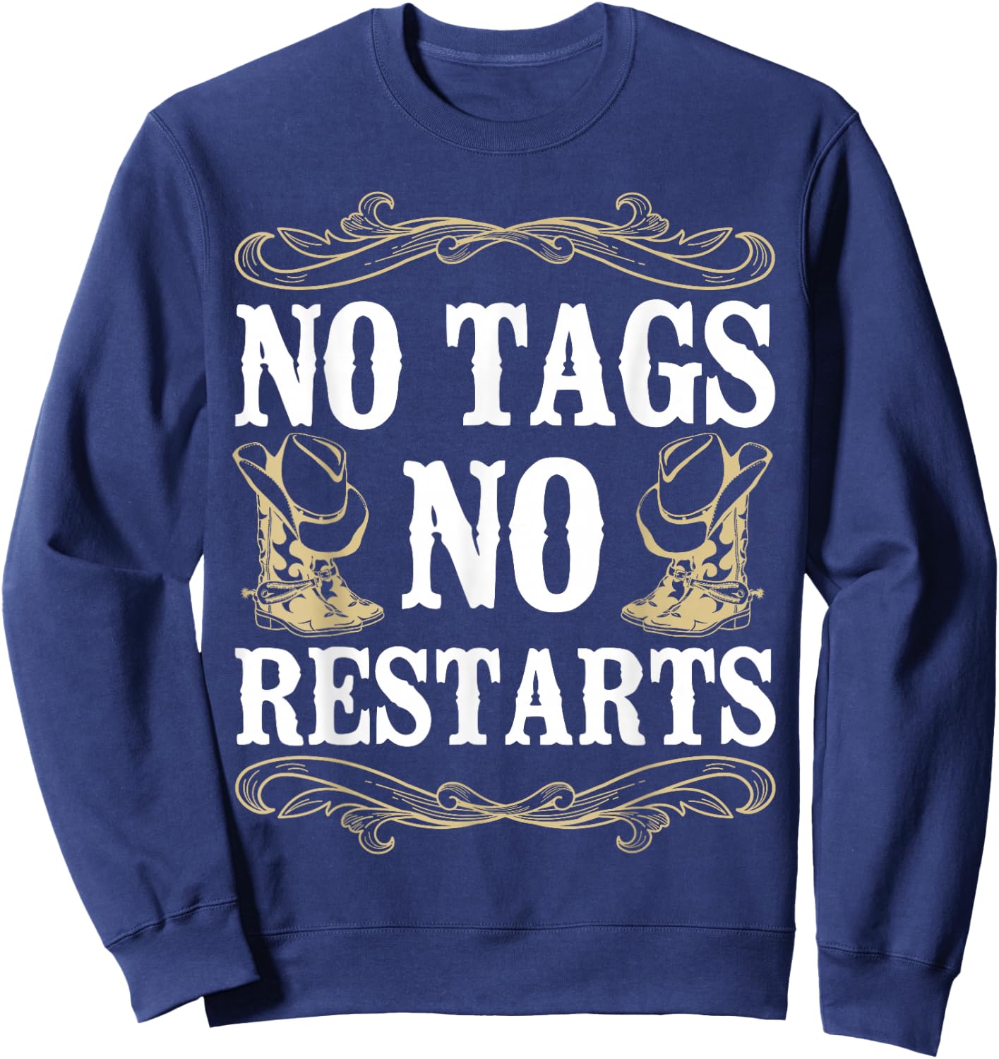Line Dancing Dance Teacher No Tags No Restarts Sweatshirt - Sweatshirt | Navy