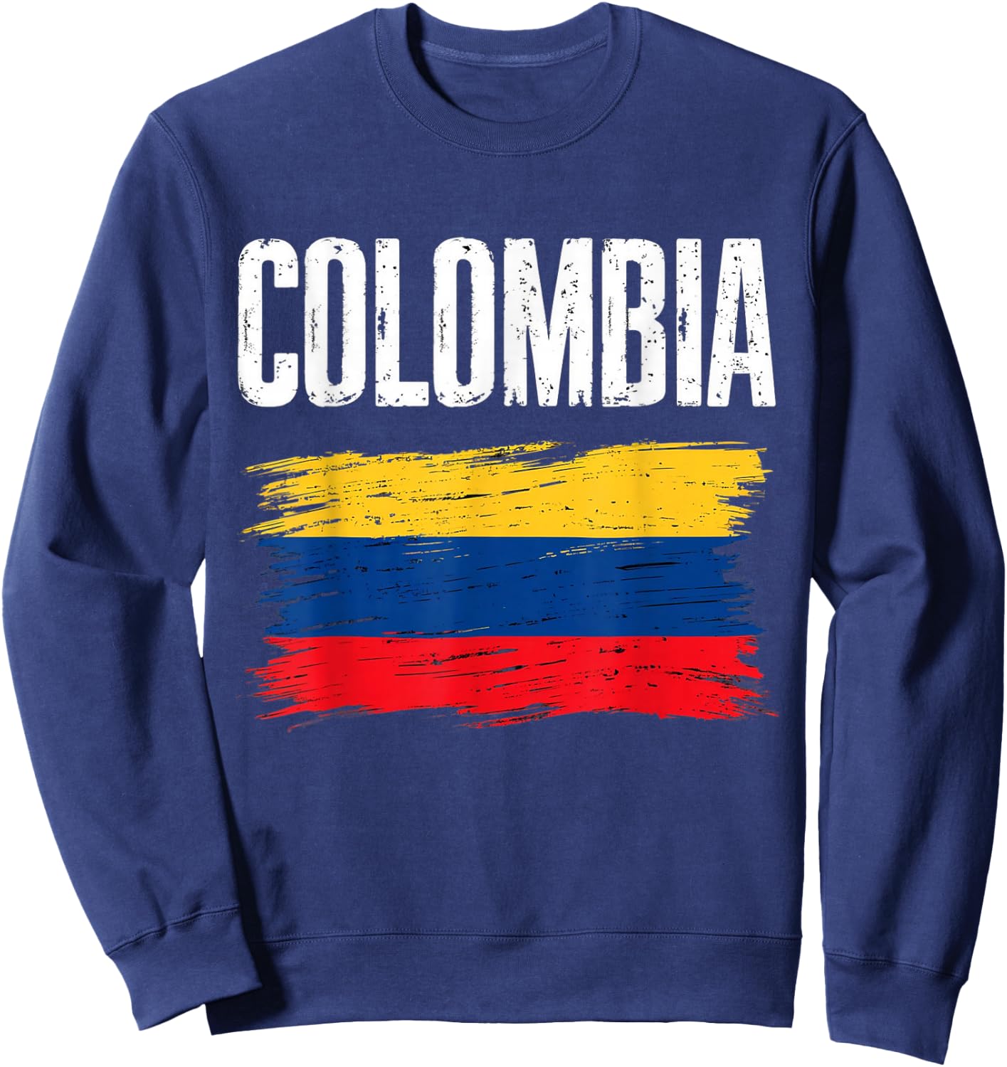Colombia Flag Jersey Colombian Soccer Team Colombian Sweatshirt - Sweatshirt | Navy