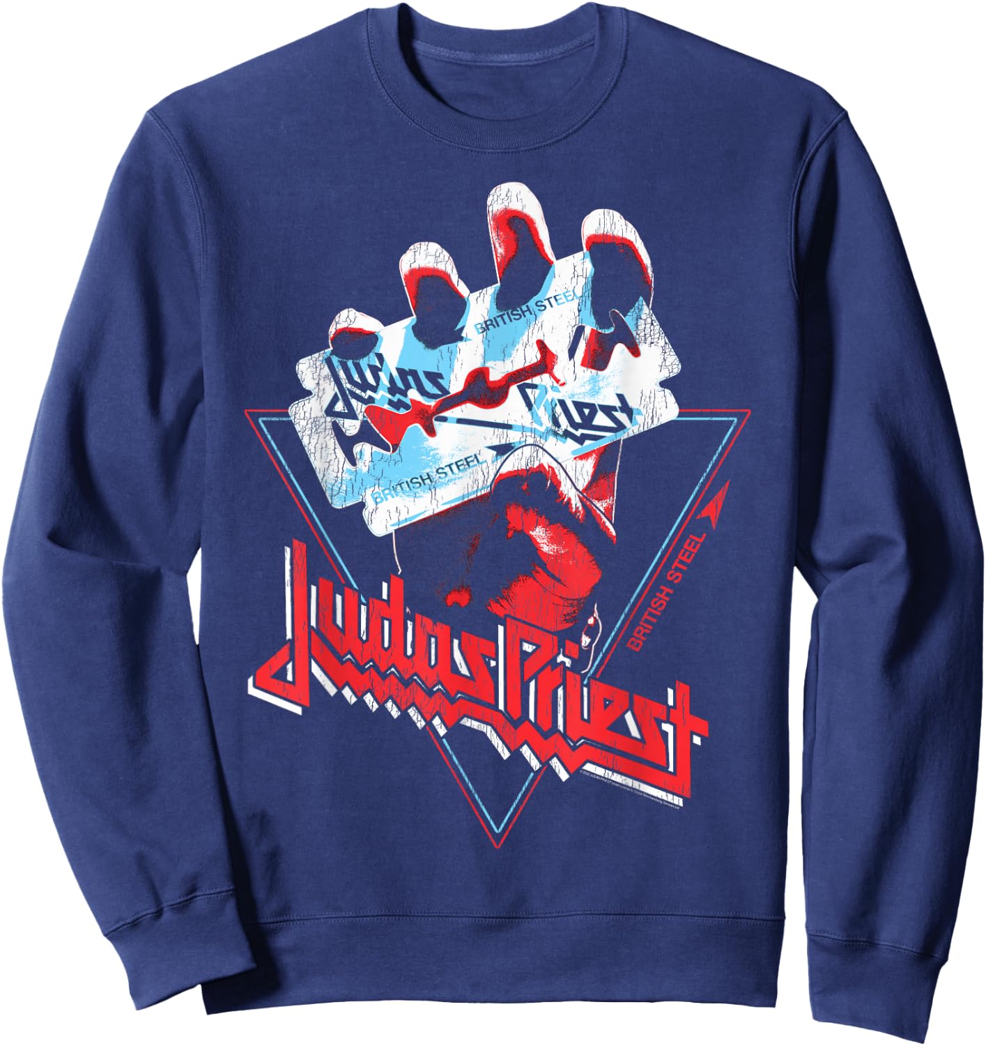 Judas Priest British Steel Graphic Picture , black Sweatshirt - Sweatshirt | Navy
