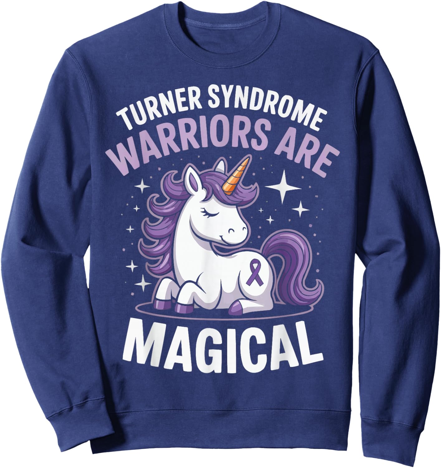 Turner Syndrome Support Genetic Disease Chromosome Sweatshirt - Sweatshirt | Navy