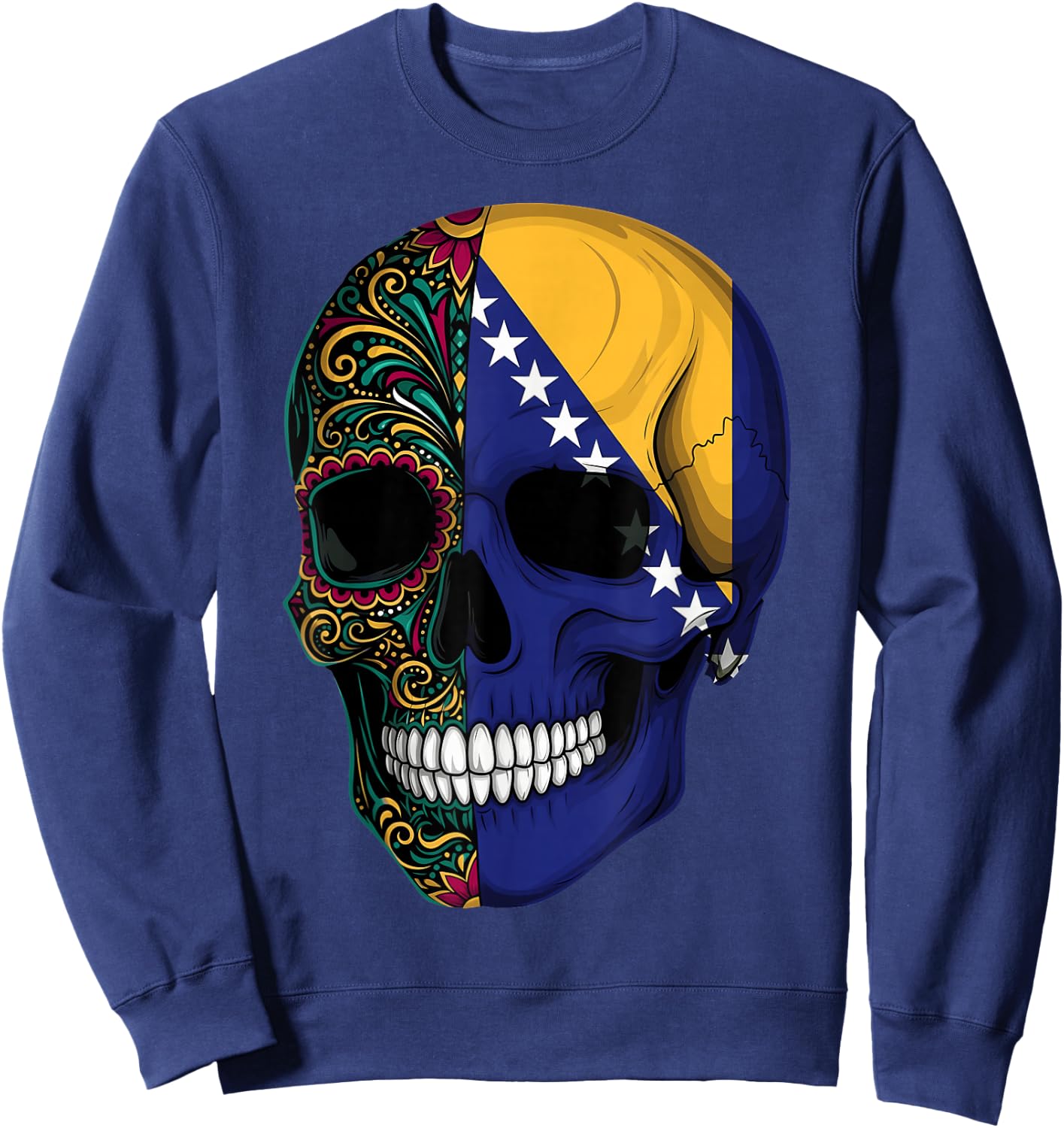 Bosnien Flagge Bosnien und Herzegowina Wurzeln Sweatshirt - Sweatshirt | Navy