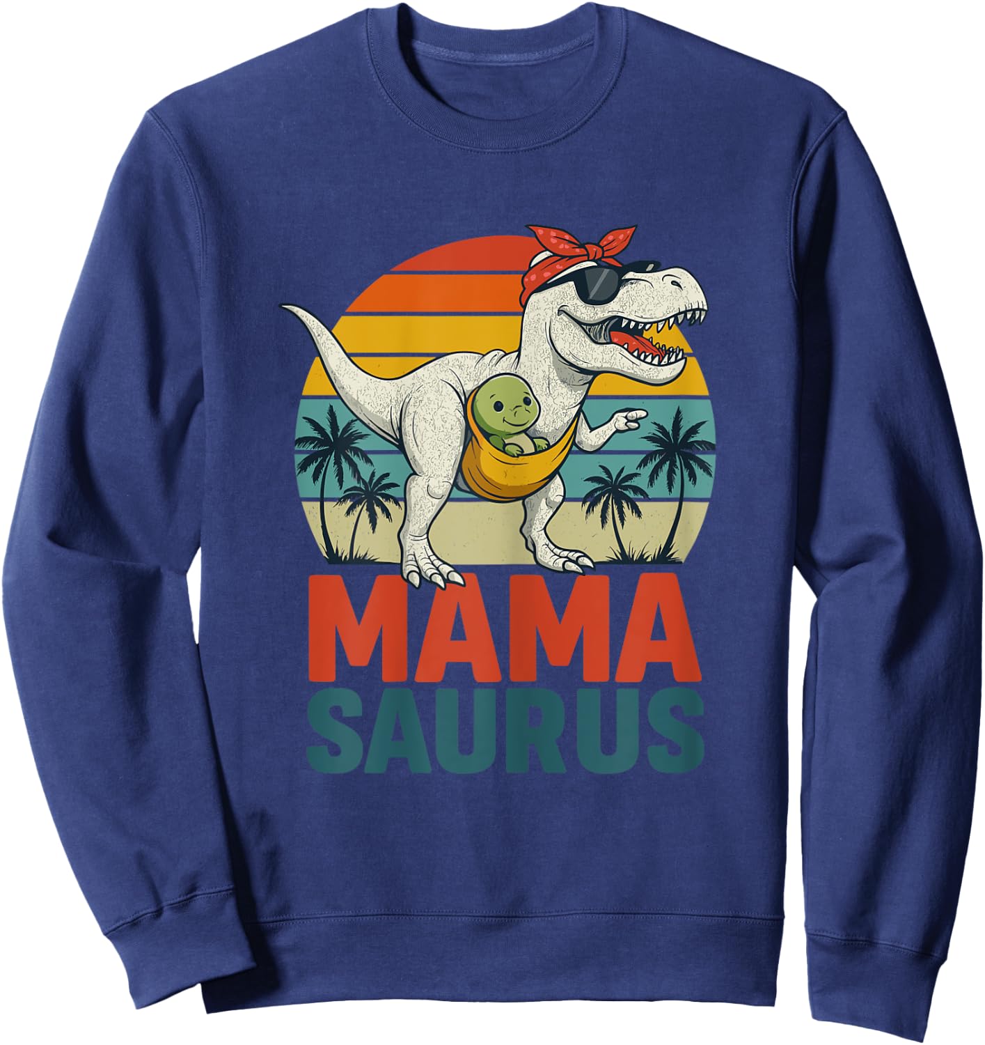 MAMASAURUS – Cadeau Drôle Fête des Mères Original Sweatshirt - Sweatshirt | Navy