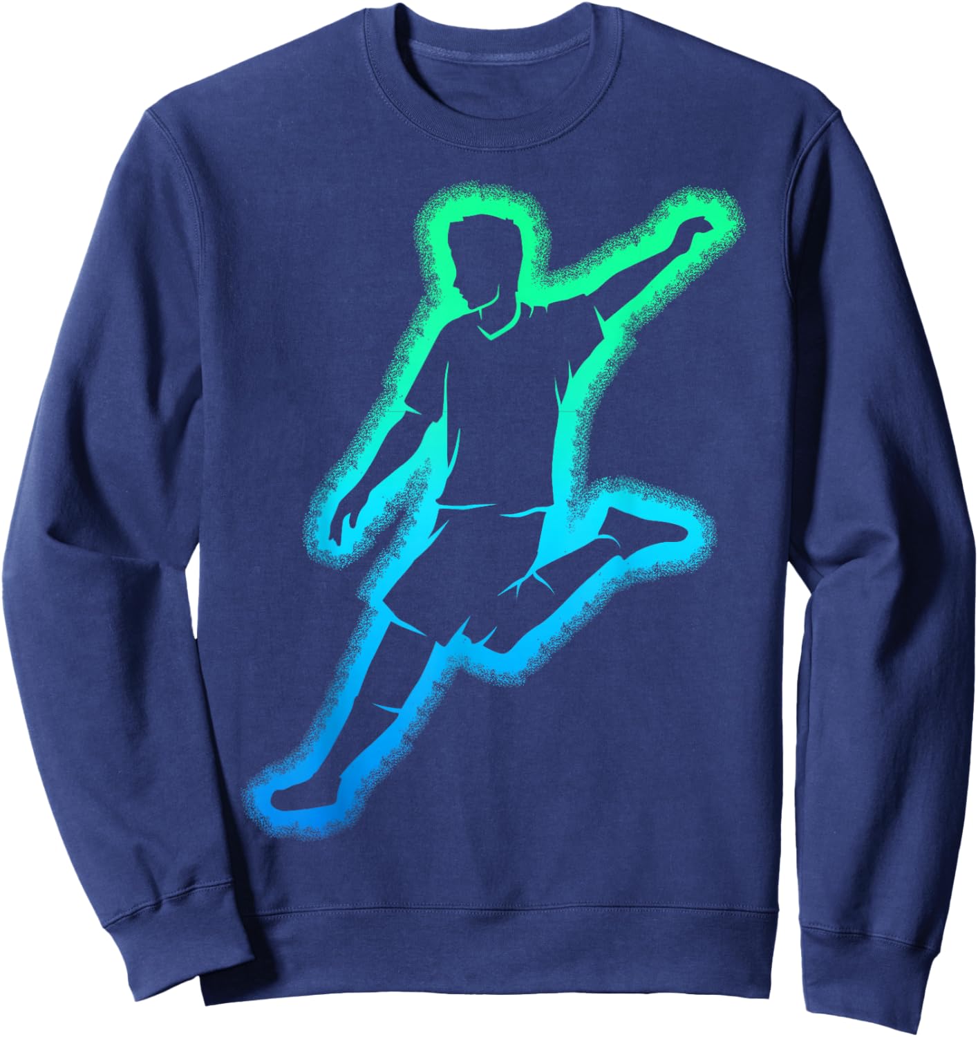 Football Soccer Child Boy , Black, S Sweatshirt - Sweatshirt | Navy