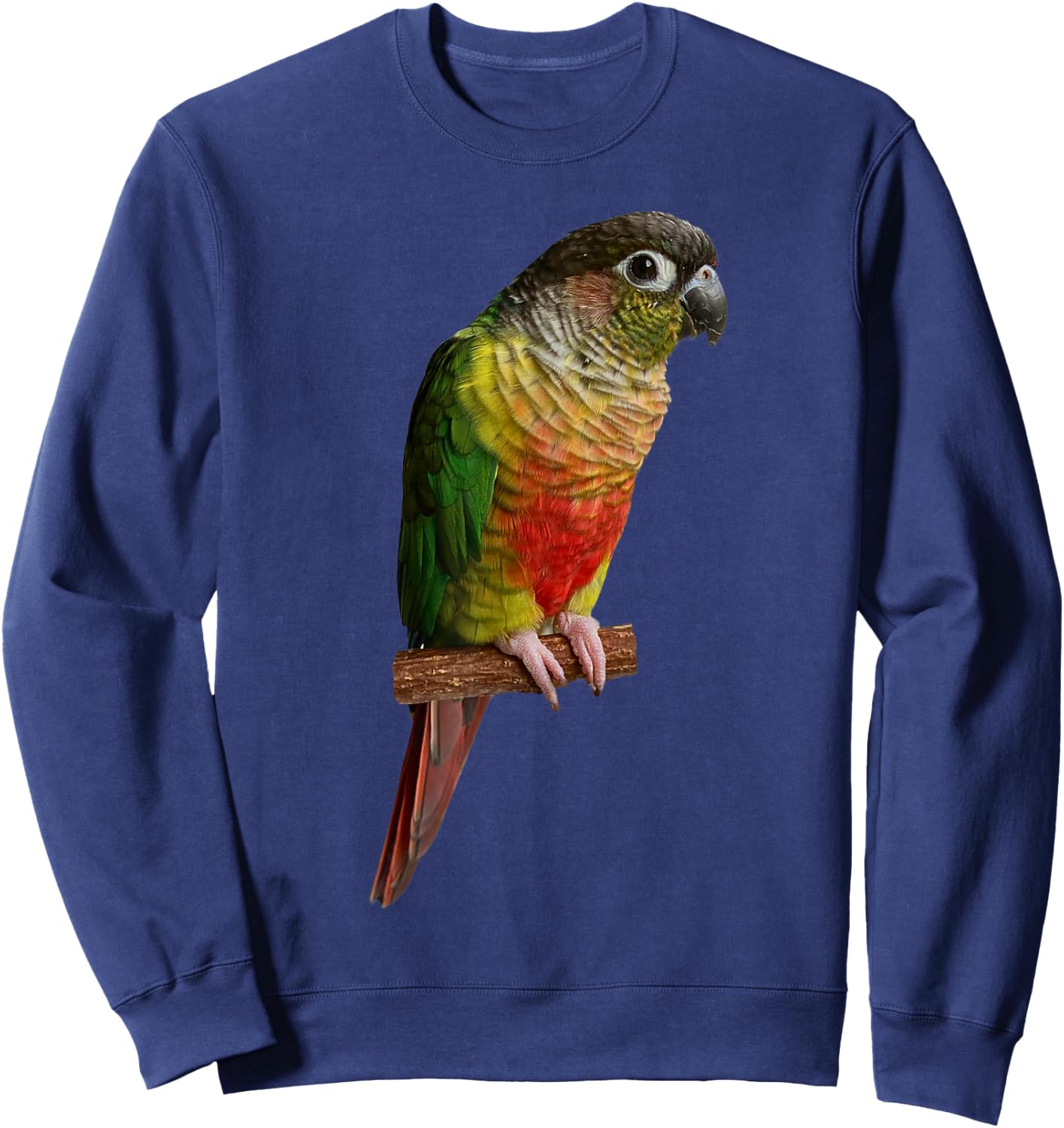 Green cheek Conure Parrot Bird Parakeet and men Sweatshirt - Sweatshirt | Navy