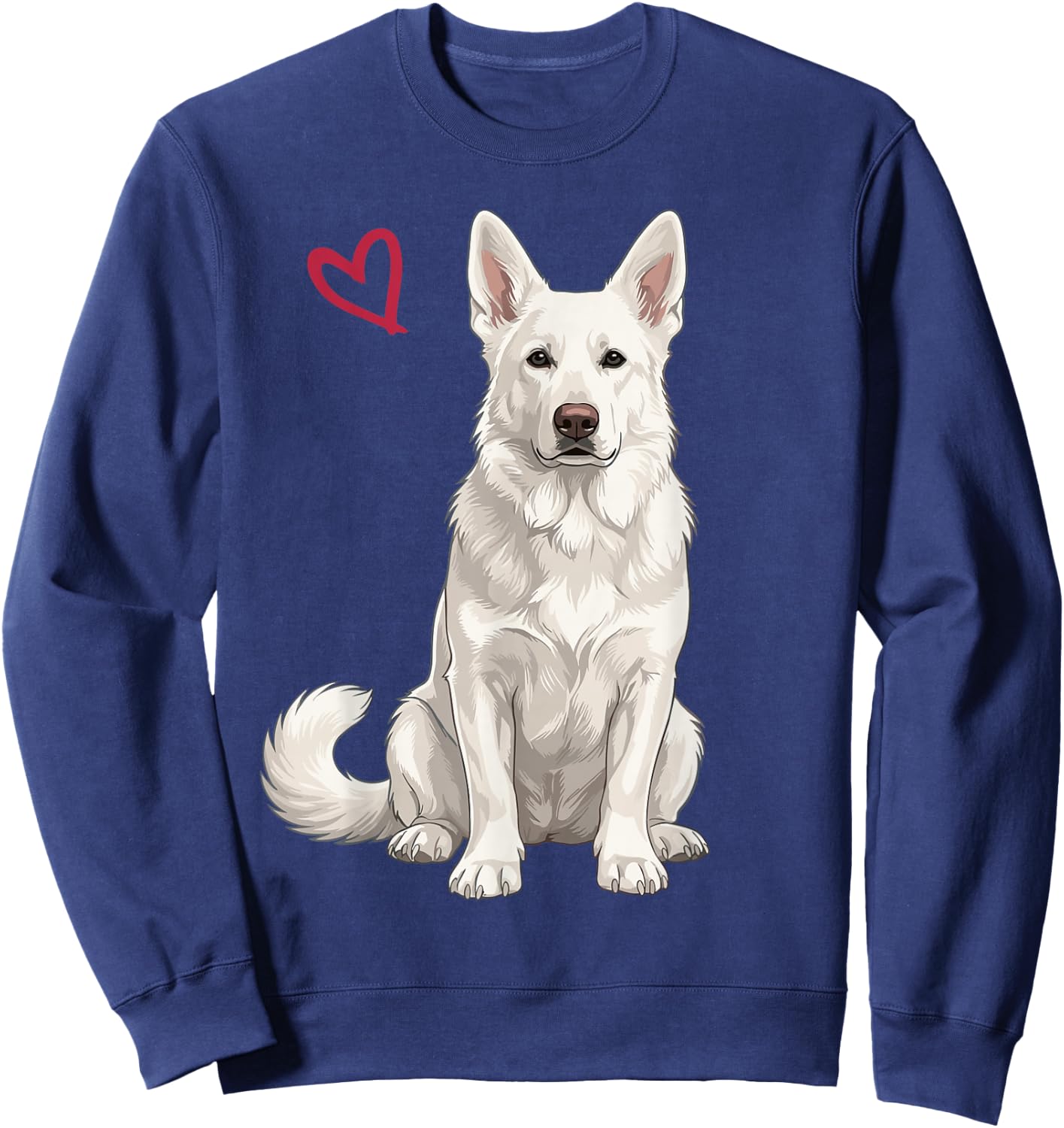 White German Shepherd Sweatshirt - Sweatshirt | Navy