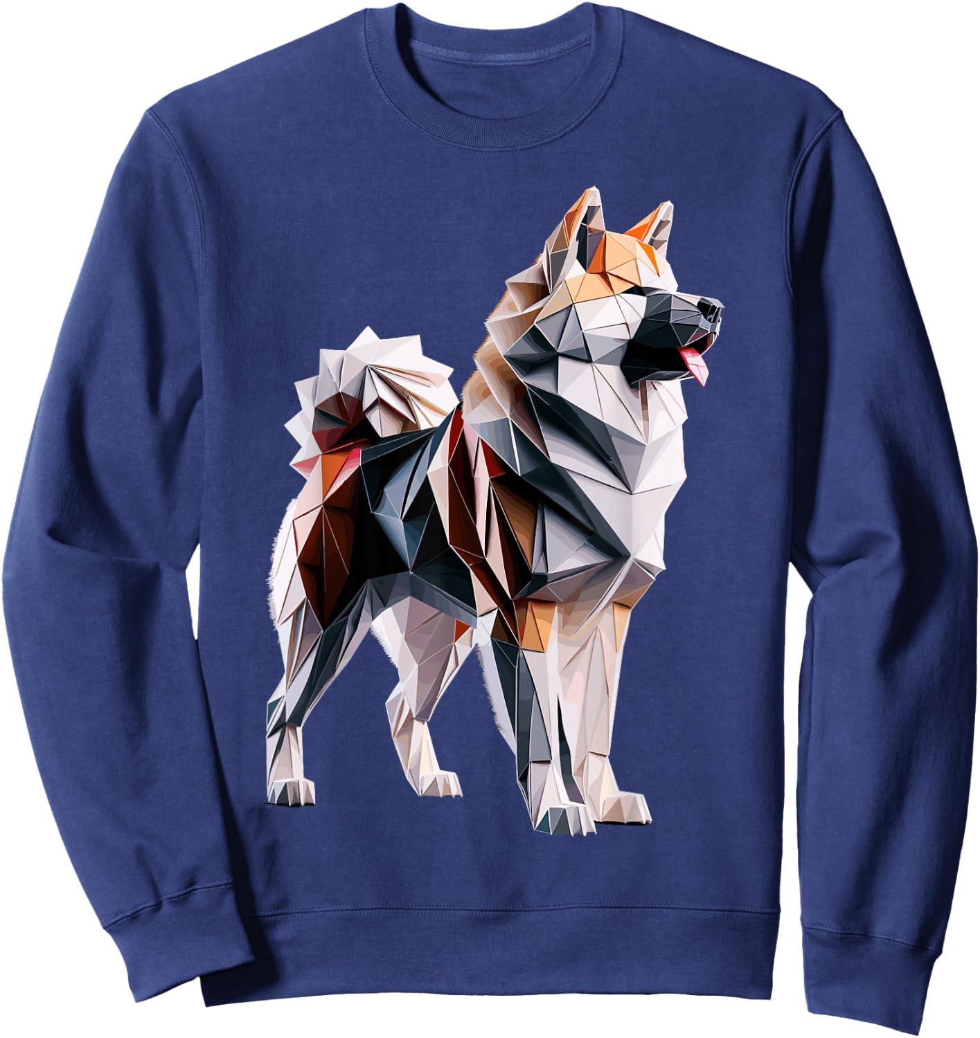 Origami Art Japanese Akita Inu Sweatshirt - Sweatshirt | Navy