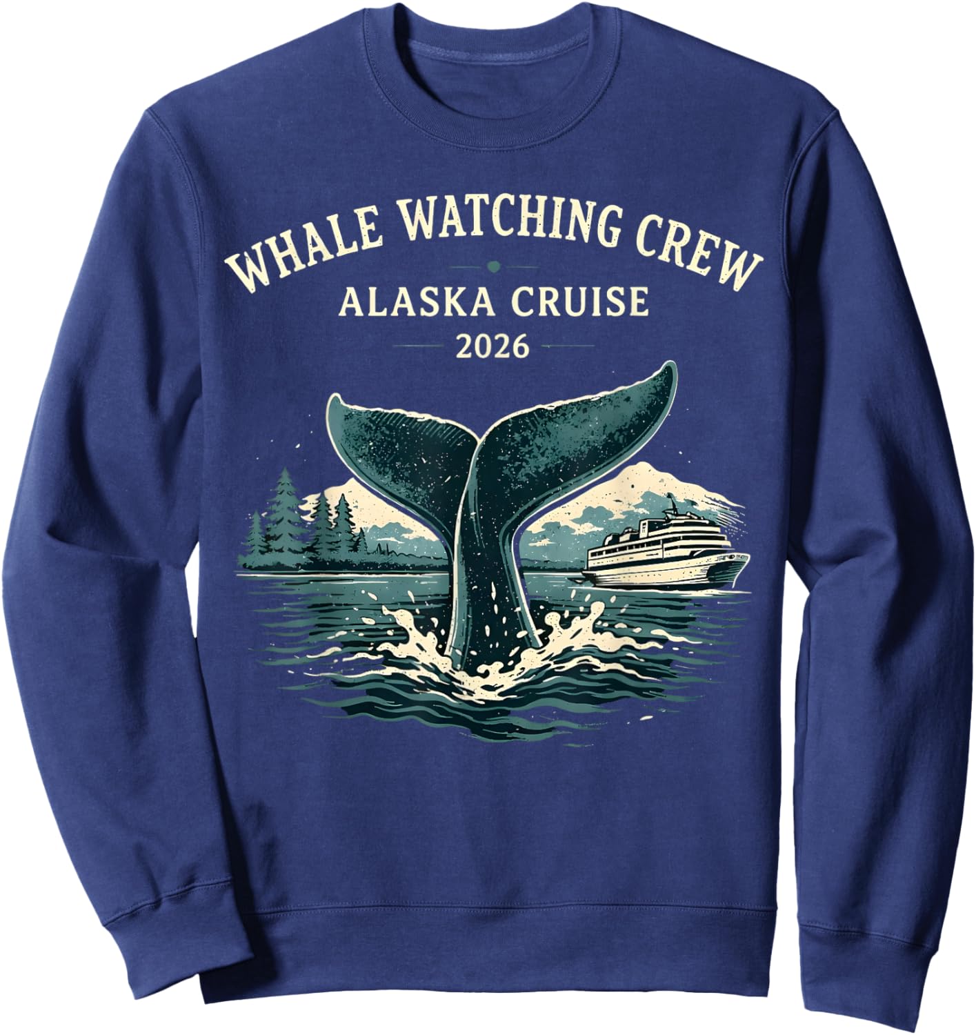 Watching Family Trip Sweatshirt - Sweatshirt | Navy