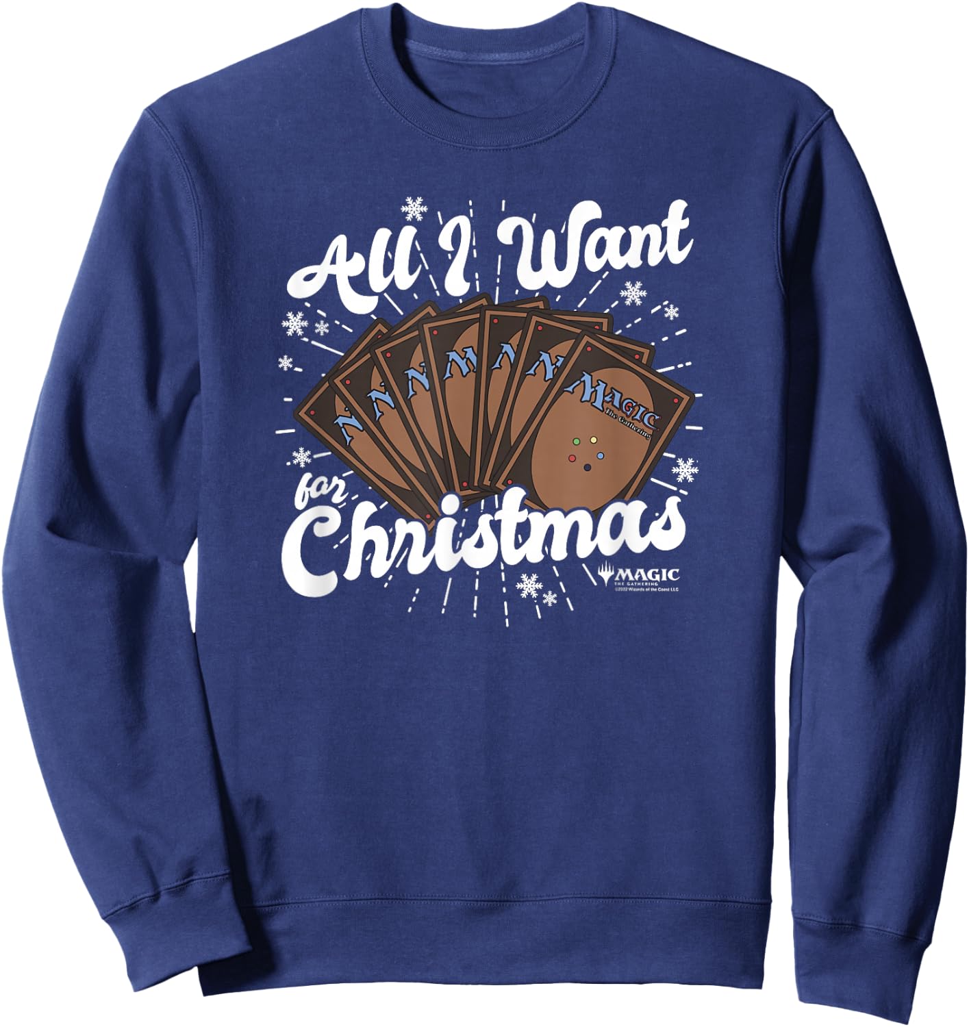 Magic: The Gathering All I Want For Christmas Poster Sweatshirt - Sweatshirt | Navy