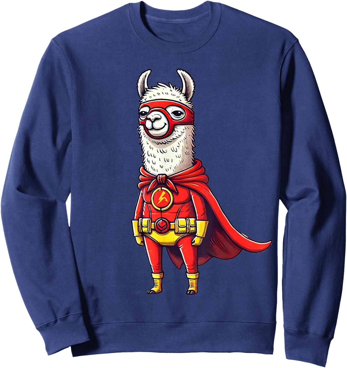 Funny llama flash Sweatshirt - Sweatshirt | Navy