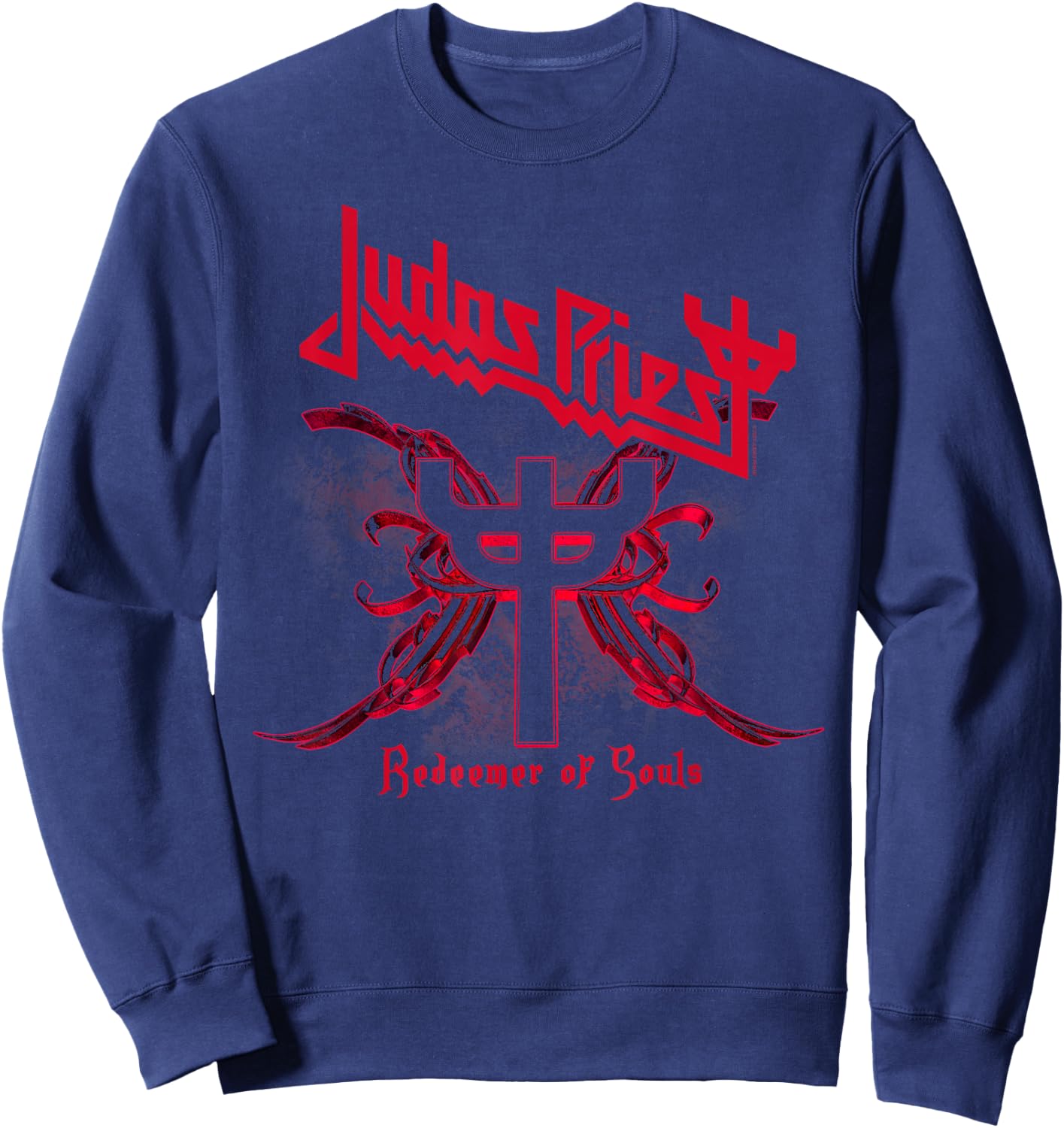 Judas Priest – Fork Logo Tracklist , Black, S Sweatshirt - Sweatshirt | Navy