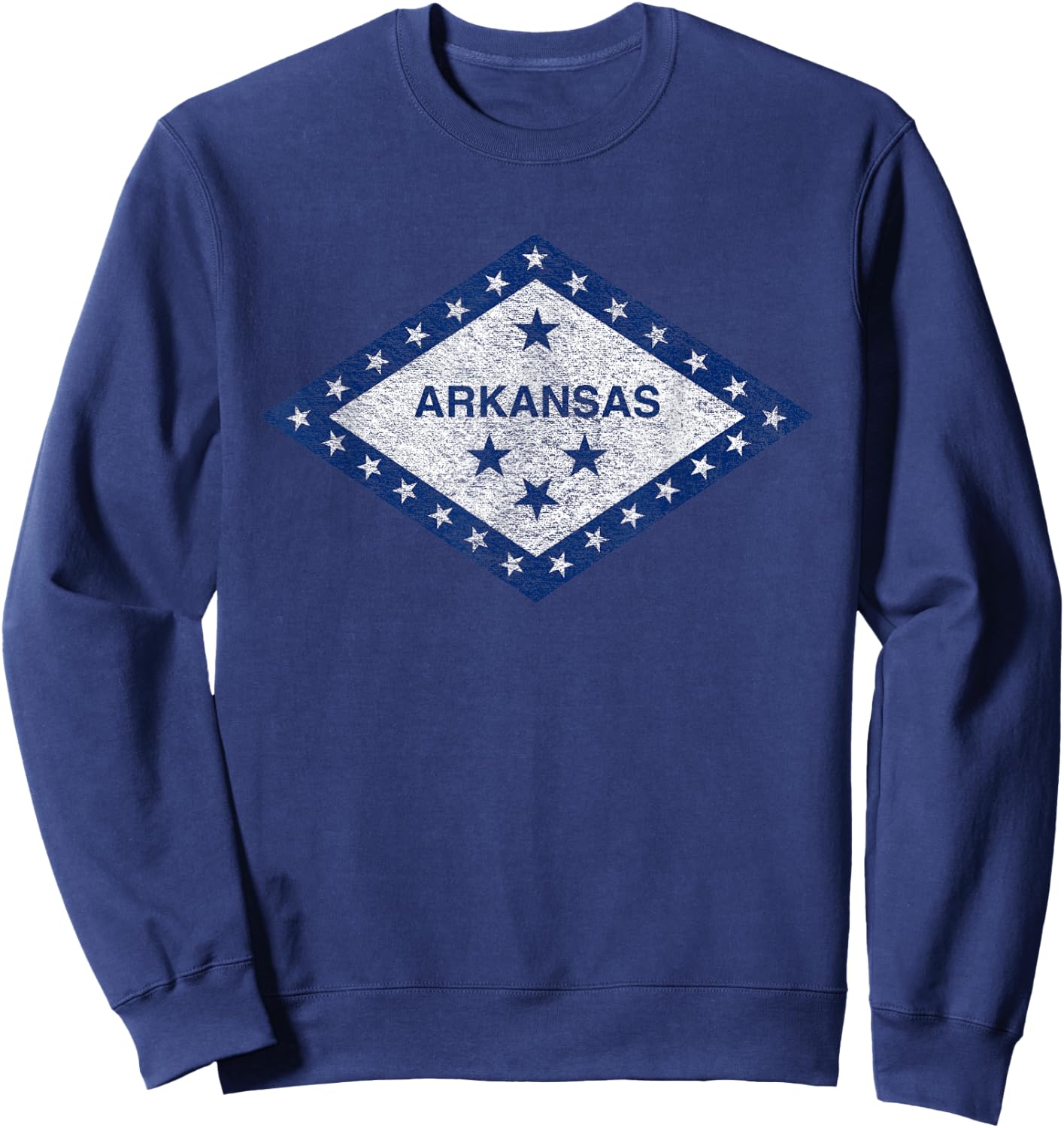 Arkansas Flag The Natural State Little Rock Sweatshirt - Sweatshirt | Navy