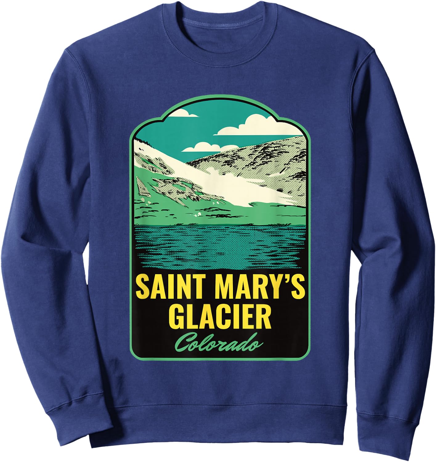 Saint Marys Glacier Colorado Sweatshirt - Sweatshirt | Navy