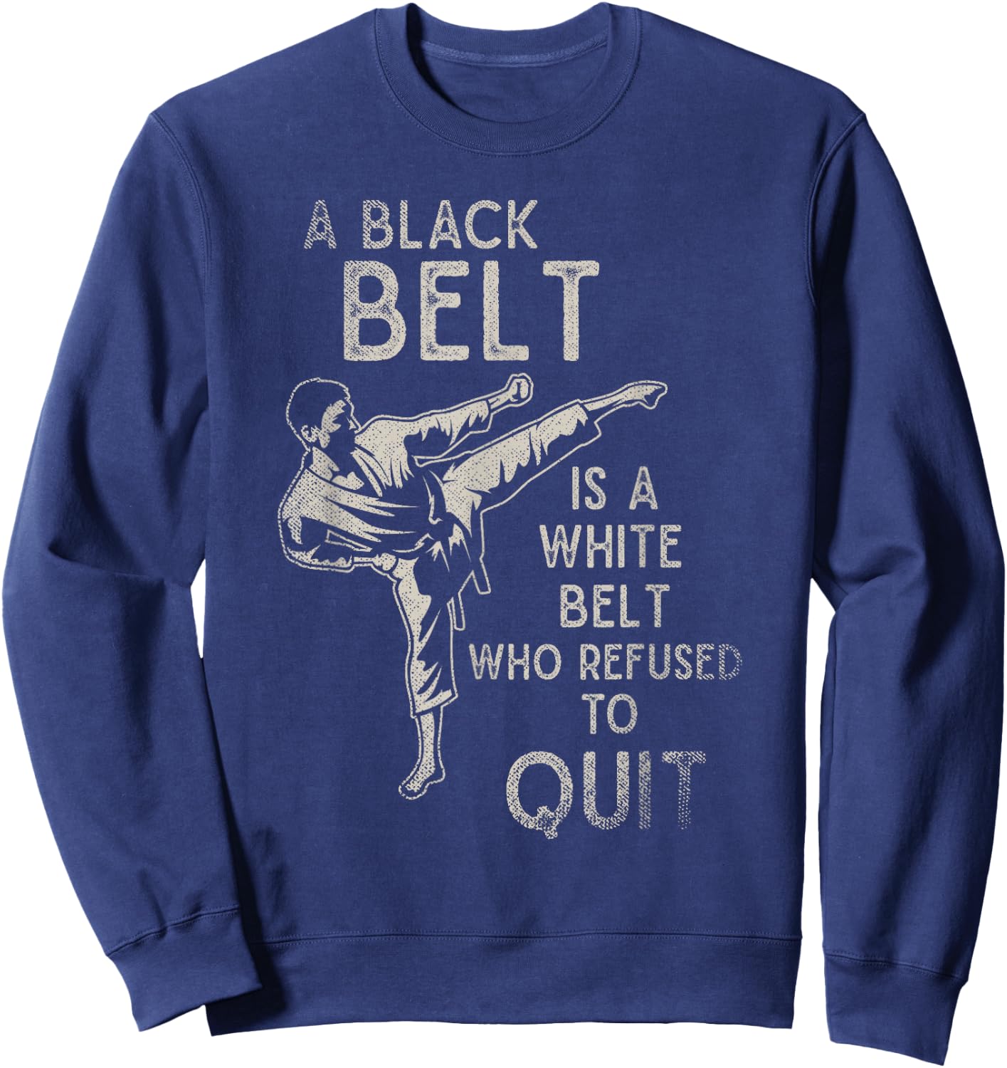Japan Martial Arts Sparring Ninja Black Belt Karate Sweatshirt - Sweatshirt | Navy