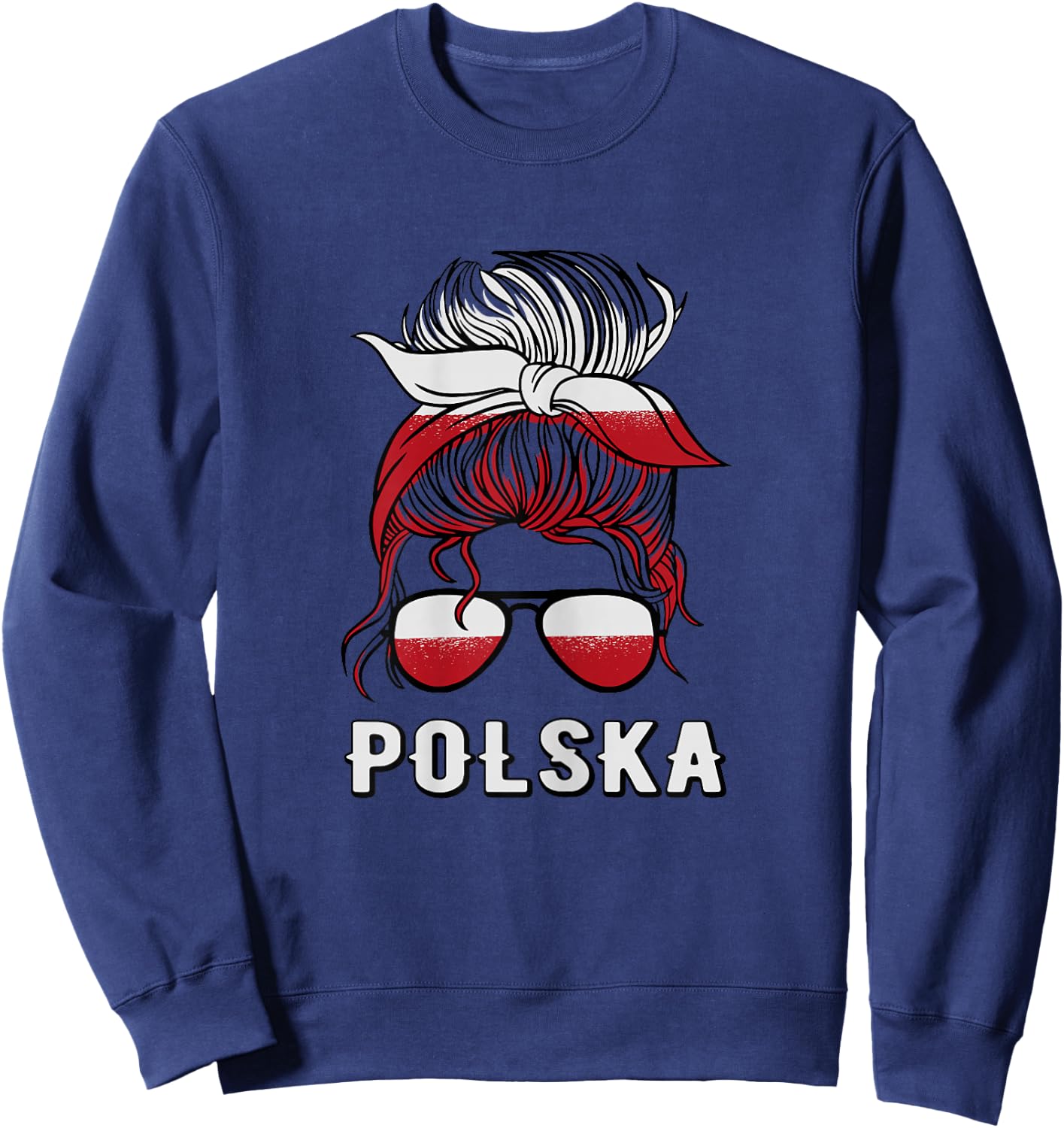 Polska Mädchen Polen Mädchen Polnisch Mädchen Frauen Polska Sweatshirt - Sweatshirt | Navy