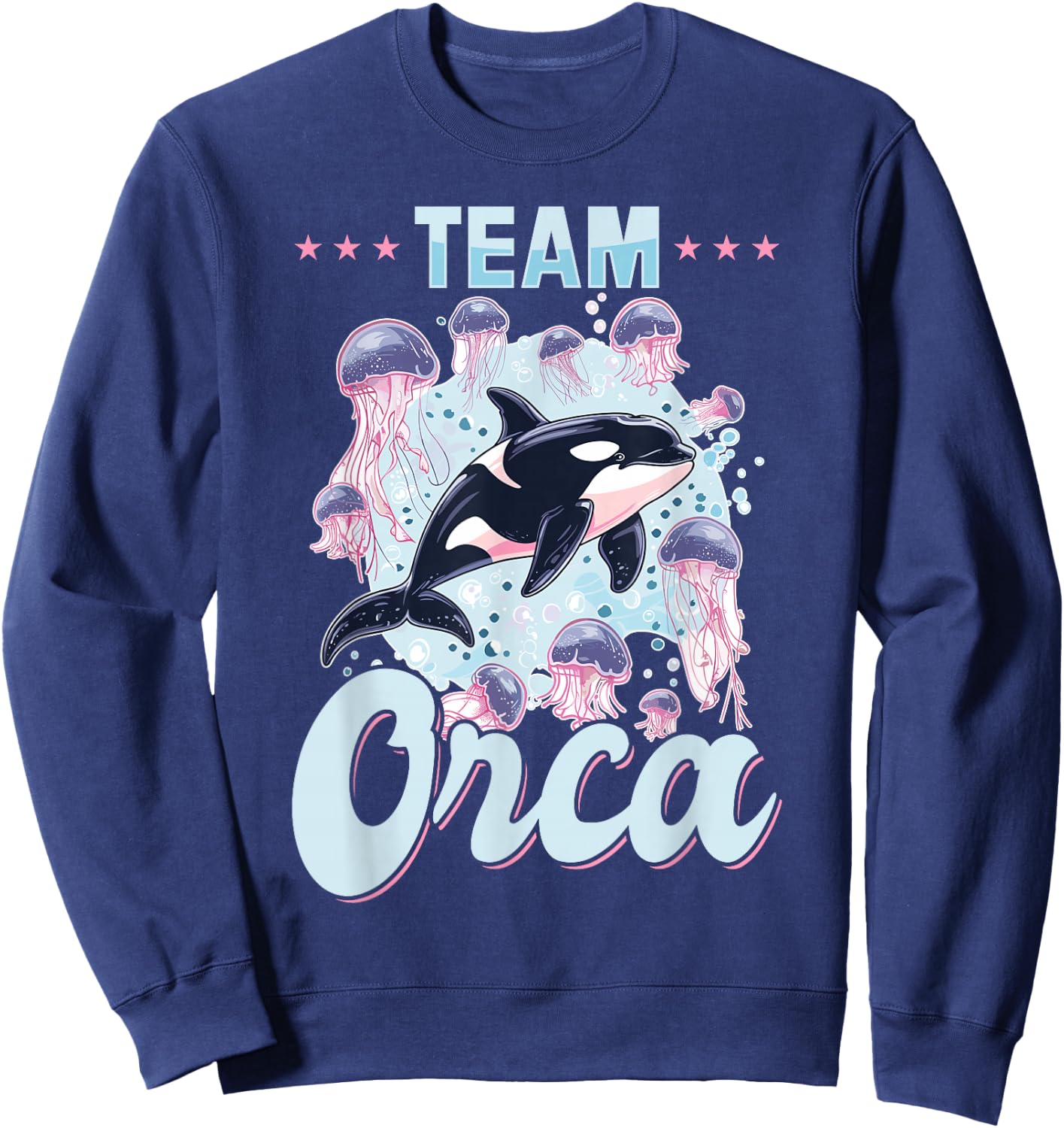 Funny Orca Animal Team Orca Sweatshirt - Sweatshirt | Navy