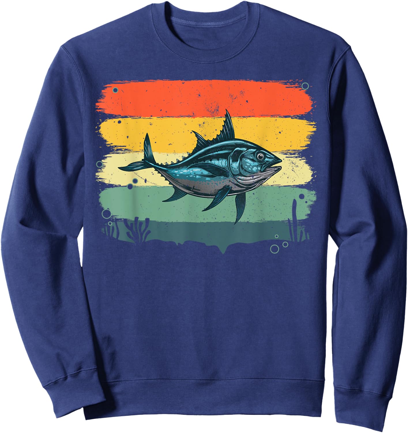 Cool Tuna Design Women Kids Tuna Fish Tuna Fishing Sweatshirt - Sweatshirt | Navy
