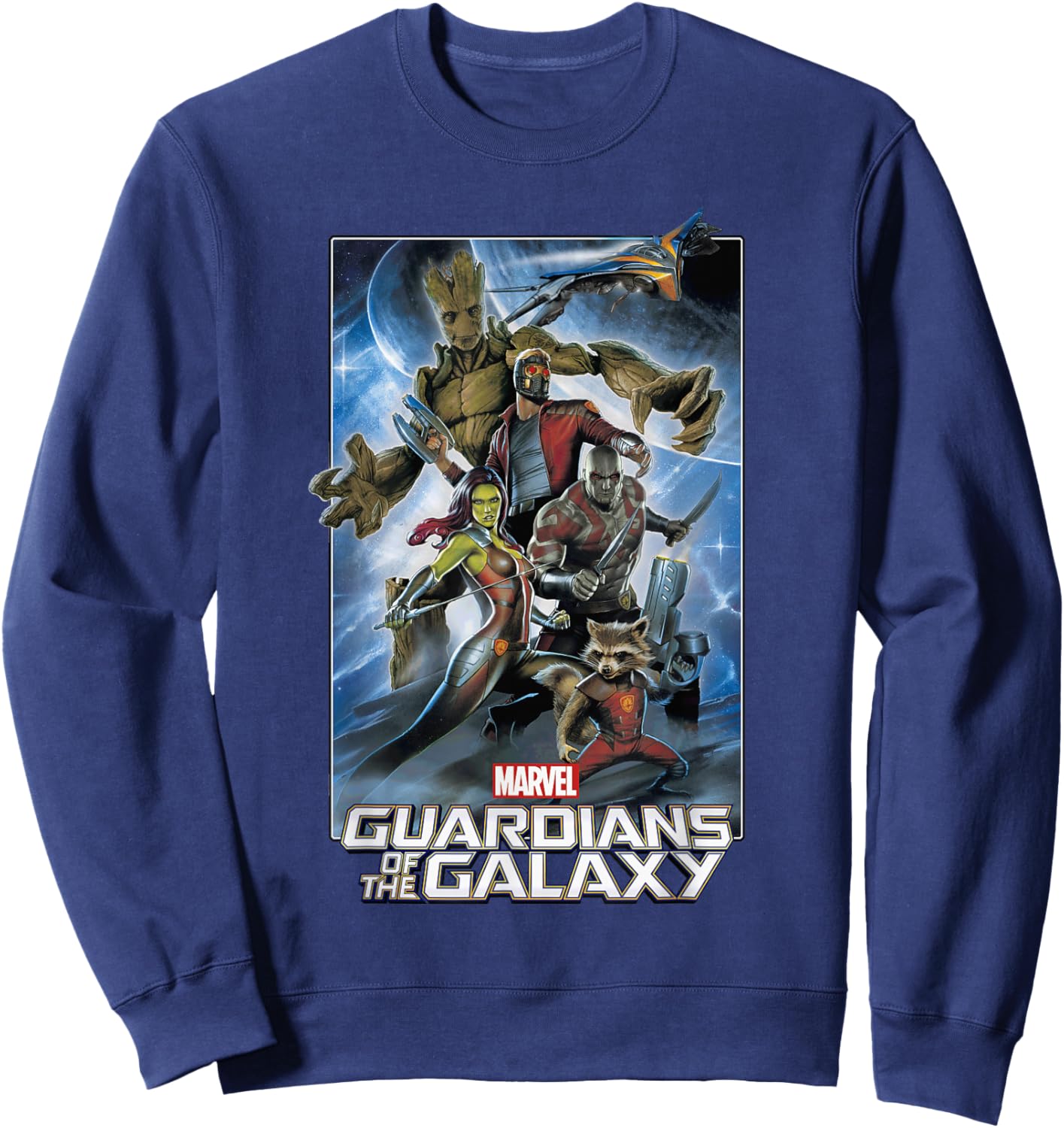 Marvel Guardians of The Galaxy Group Poster Graphic Sweatshirt - Sweatshirt | Navy