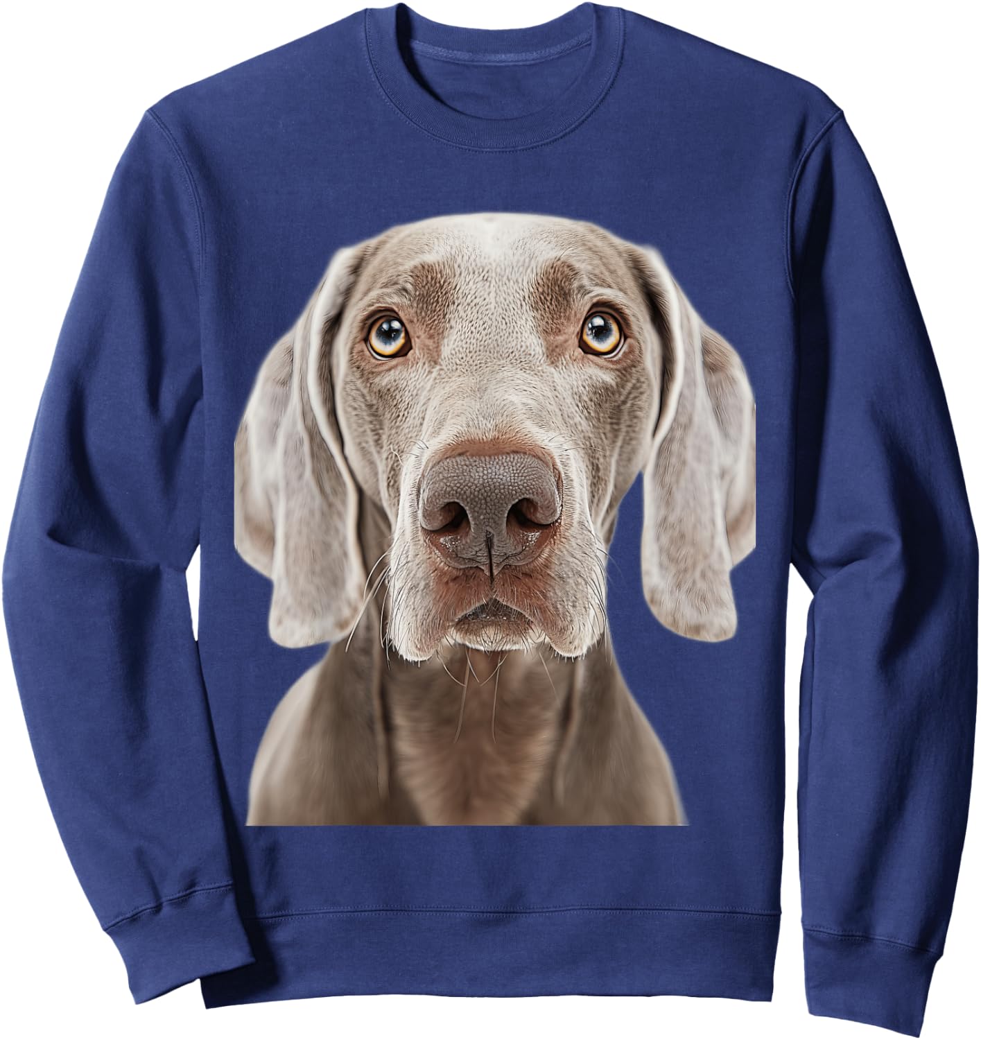 Weimaraner , Black, S Sweatshirt - Sweatshirt | Navy