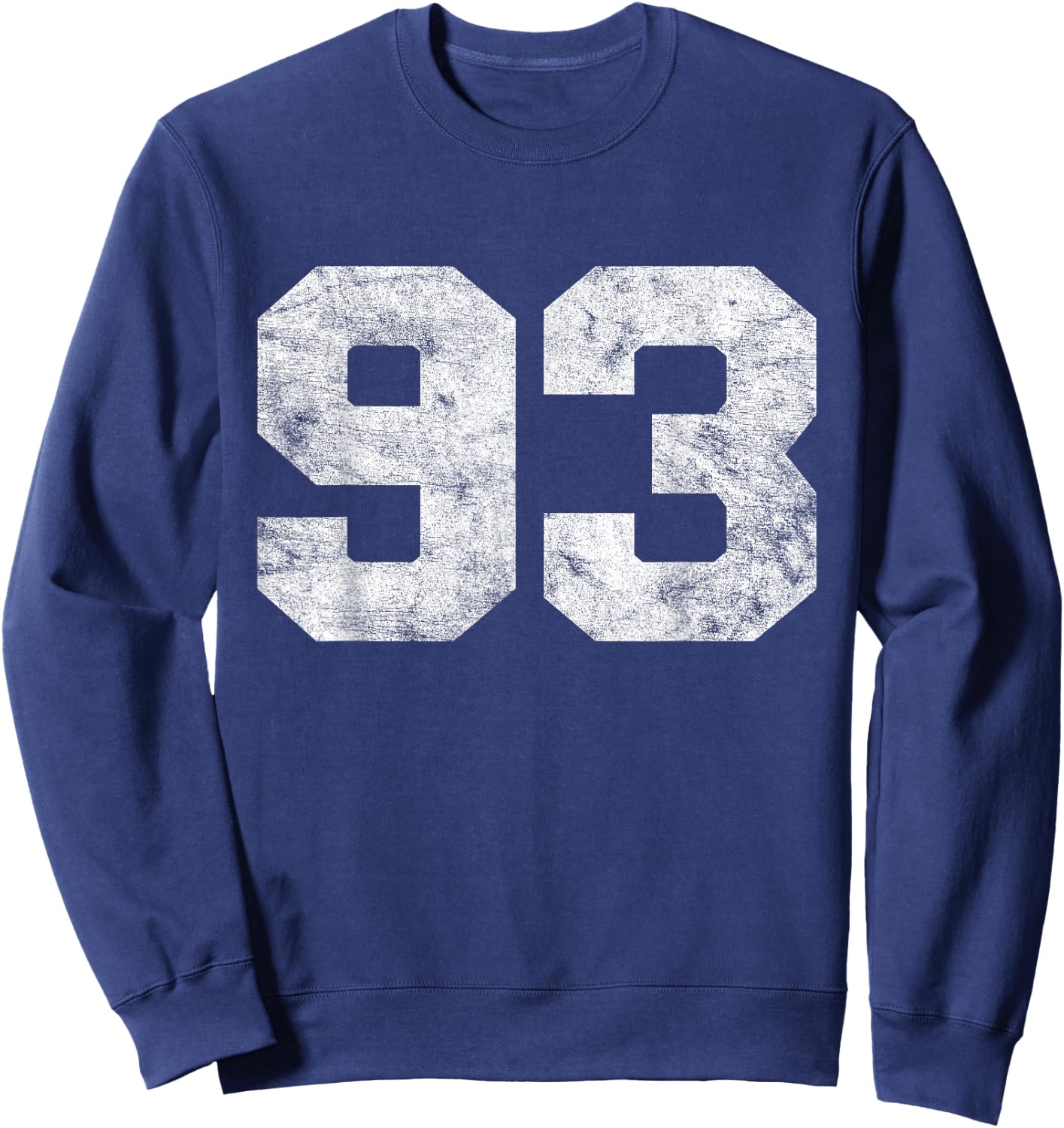 Vintage Lucky Number 93 Birthday Sports Player Team Athlete Sweatshirt - Sweatshirt | Navy