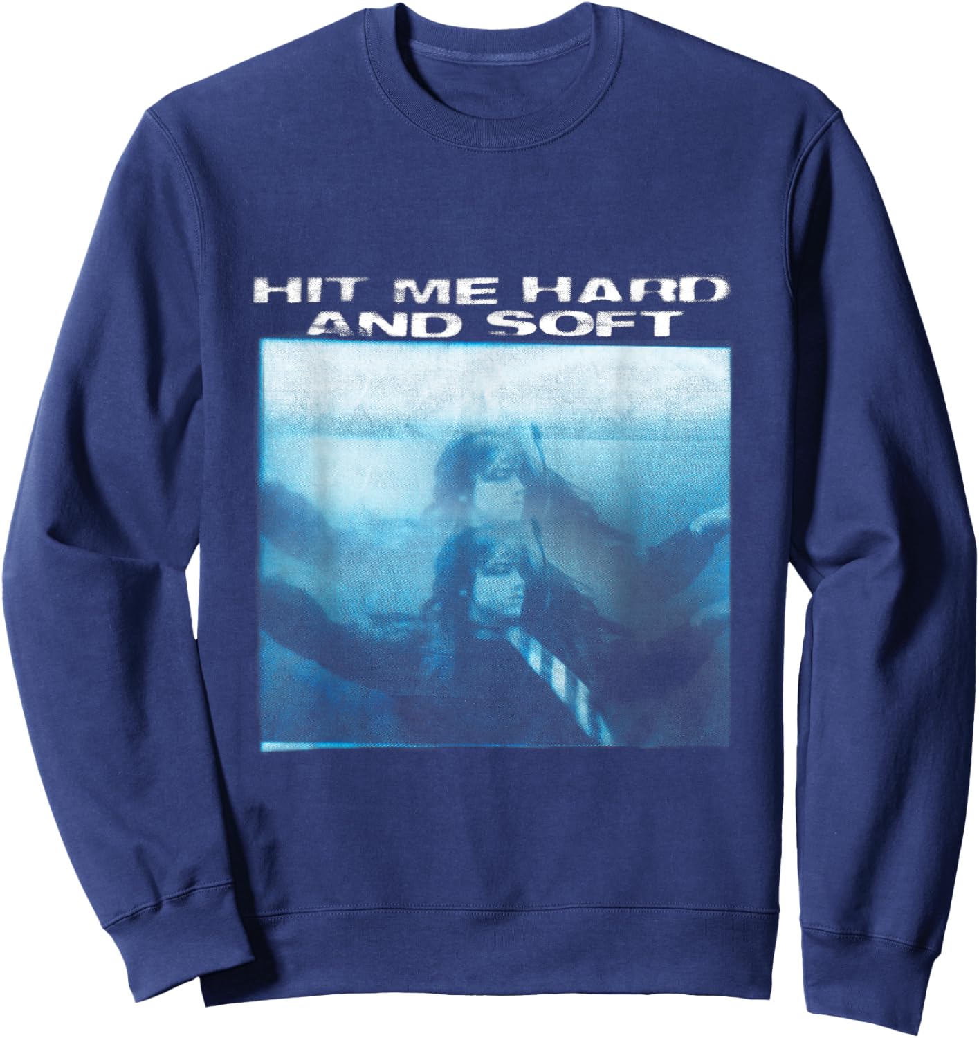Official Billie Eilish Hit Me Hard and Soft Floating , black Sweatshirt - Sweatshirt | Navy