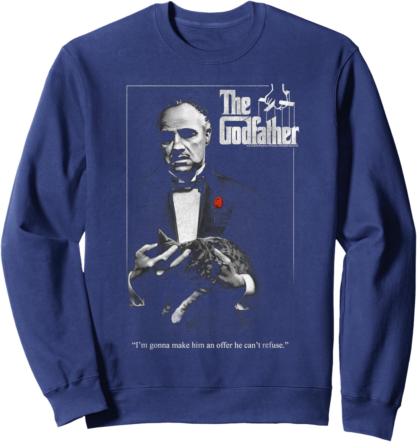 The Godfather Poster , black Sweatshirt - Sweatshirt | Navy