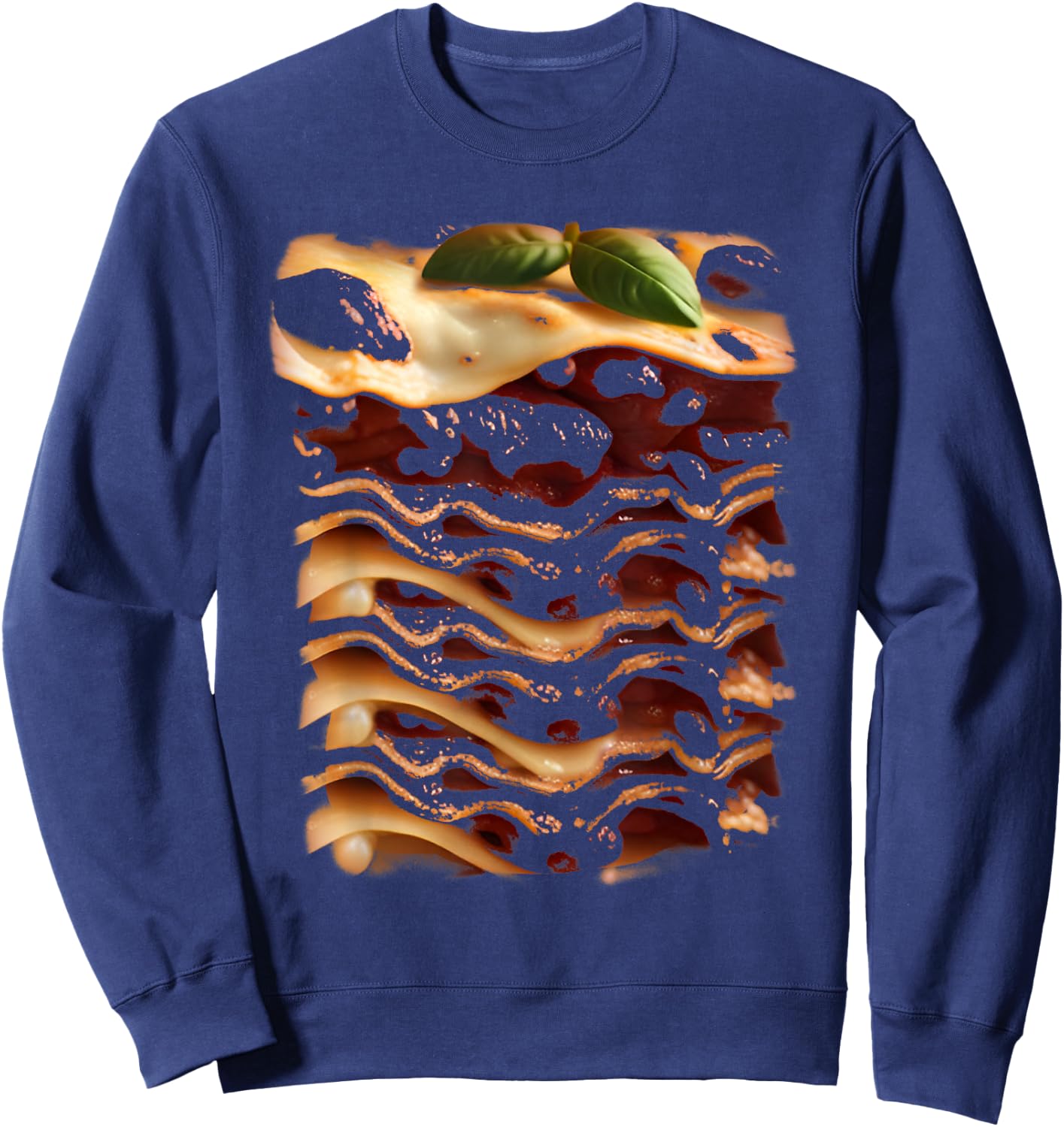 Lasagne Halloween Costume , red Sweatshirt - Sweatshirt | Navy
