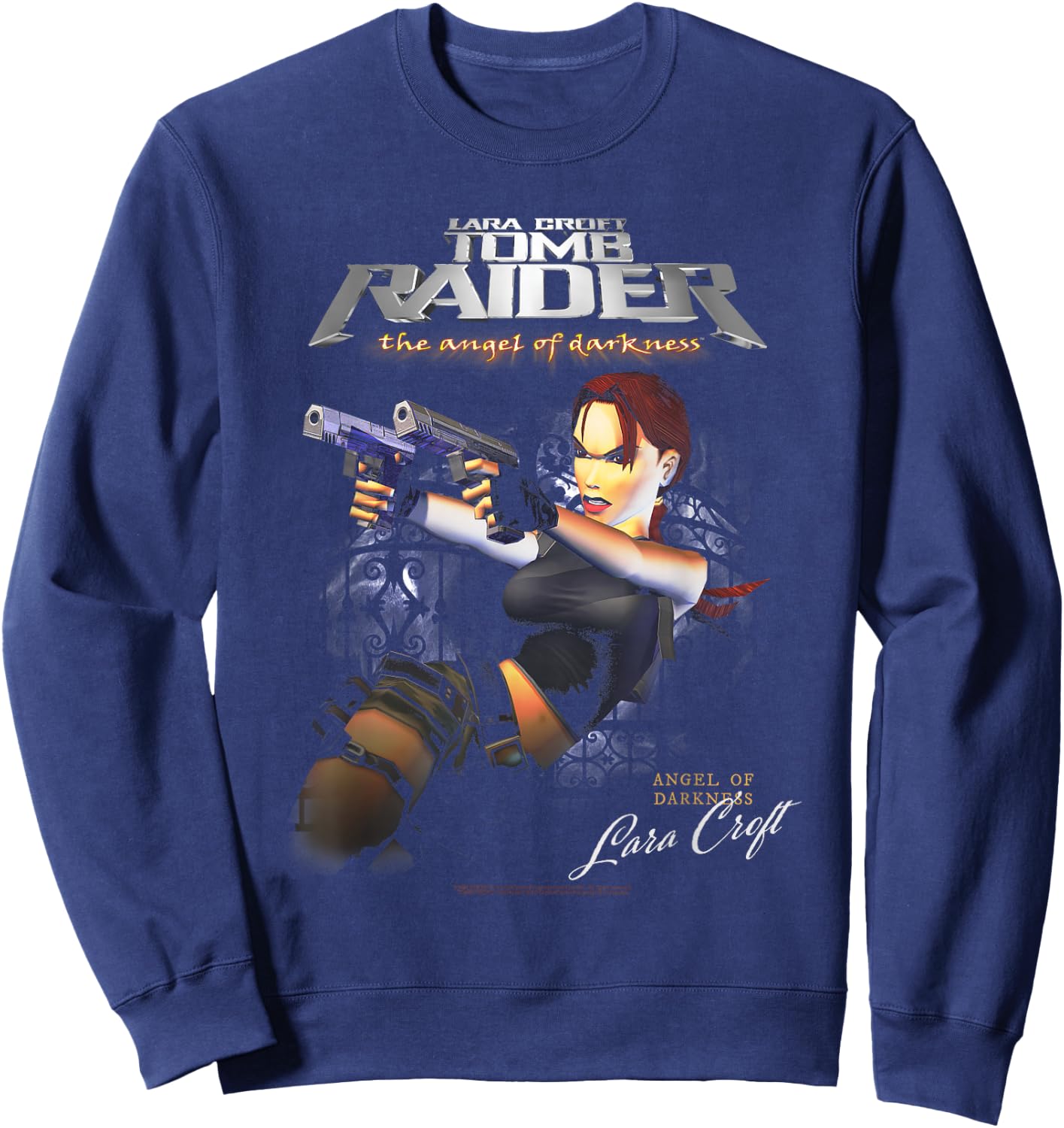 The Angel of Darkness Lara Croft Video Game Sweatshirt - Sweatshirt | Navy