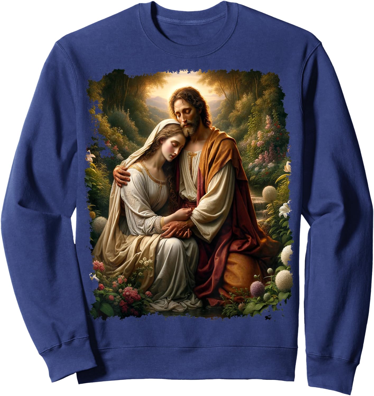 Jesus Christ Mary Magdalene Sweatshirt - Sweatshirt | Navy
