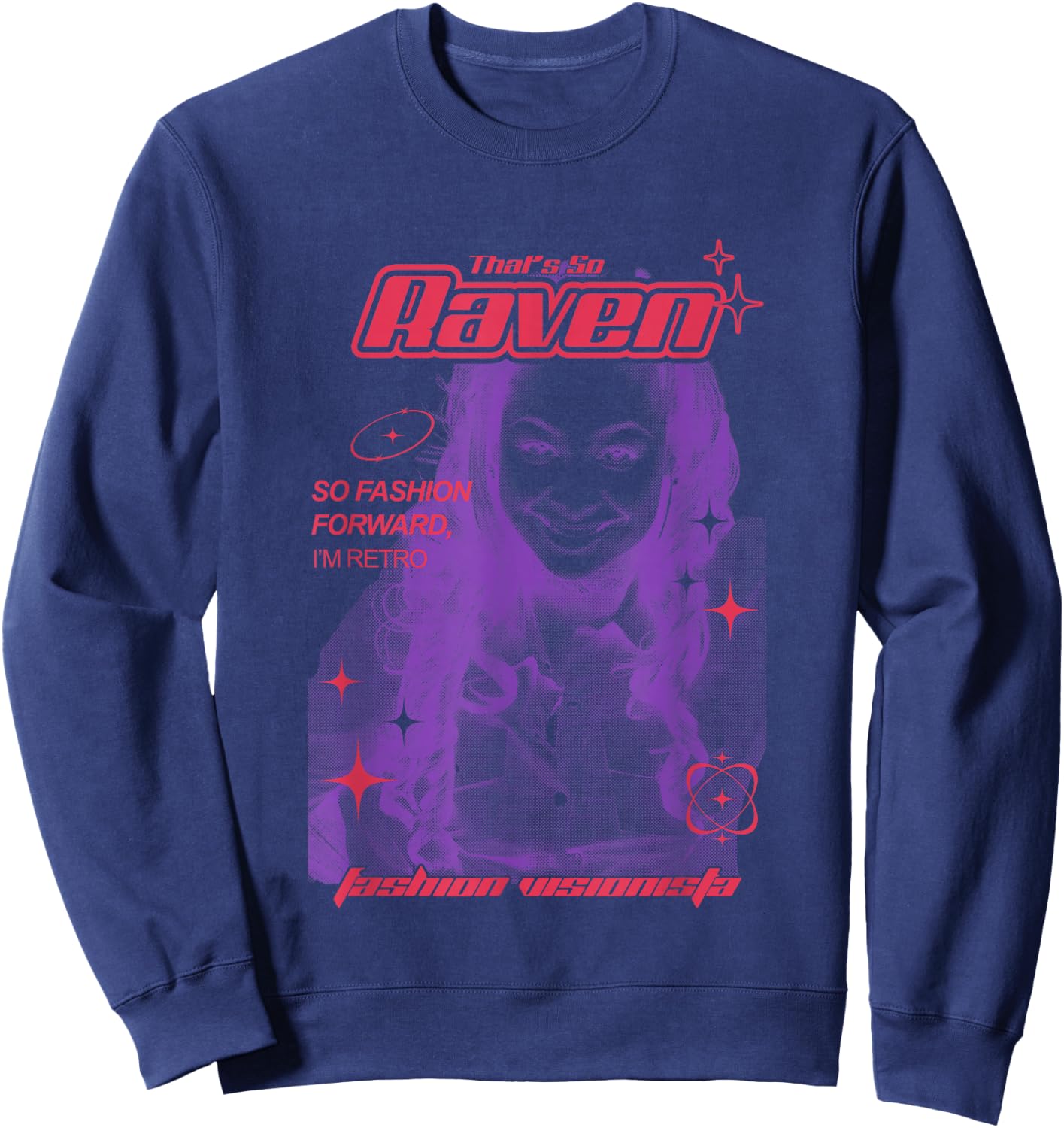 Disney That's So Raven Fashion Visionista Retro Poster Sweatshirt - Sweatshirt | Navy