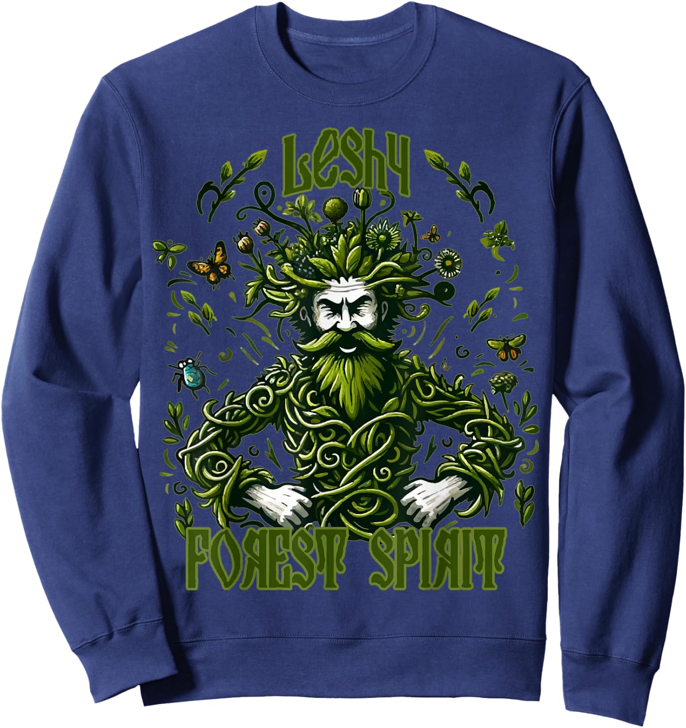 Leshy Slavic Folklore Forest Spirit Slavic Mythology Sweatshirt - Sweatshirt | Navy