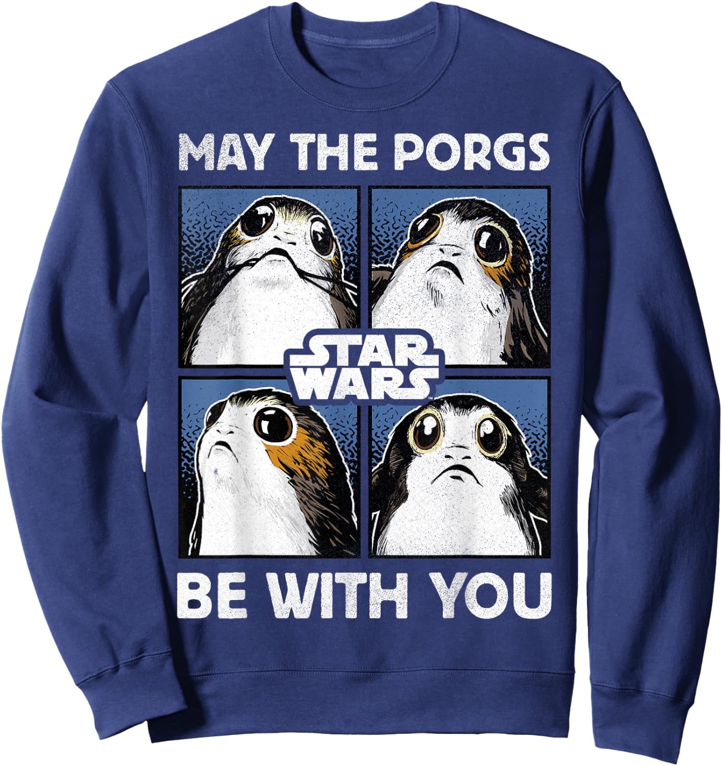 Star Wars May The Porgs Be With You Sweatshirt - Sweatshirt | Navy