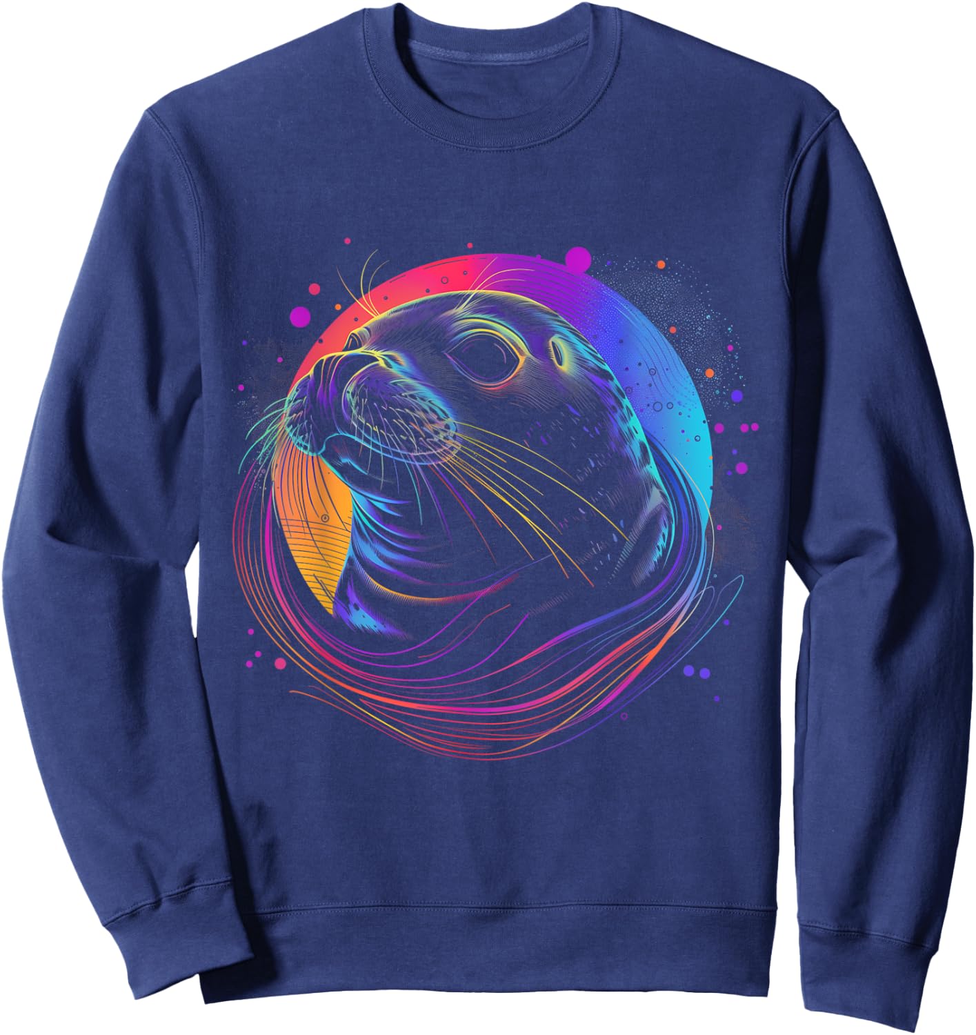 Seal Sea Lion Ocean Animal Sweatshirt - Sweatshirt | Navy