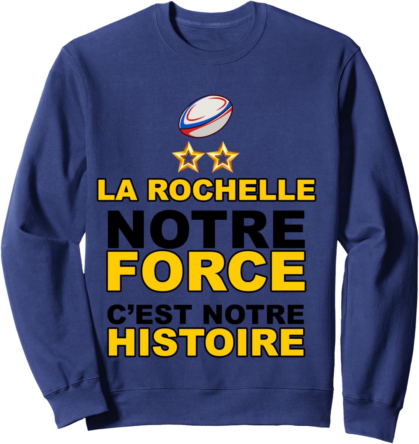 Rugby La Rochelle Our Force Our Story 2 Stars Sweatshirt - Sweatshirt | Navy