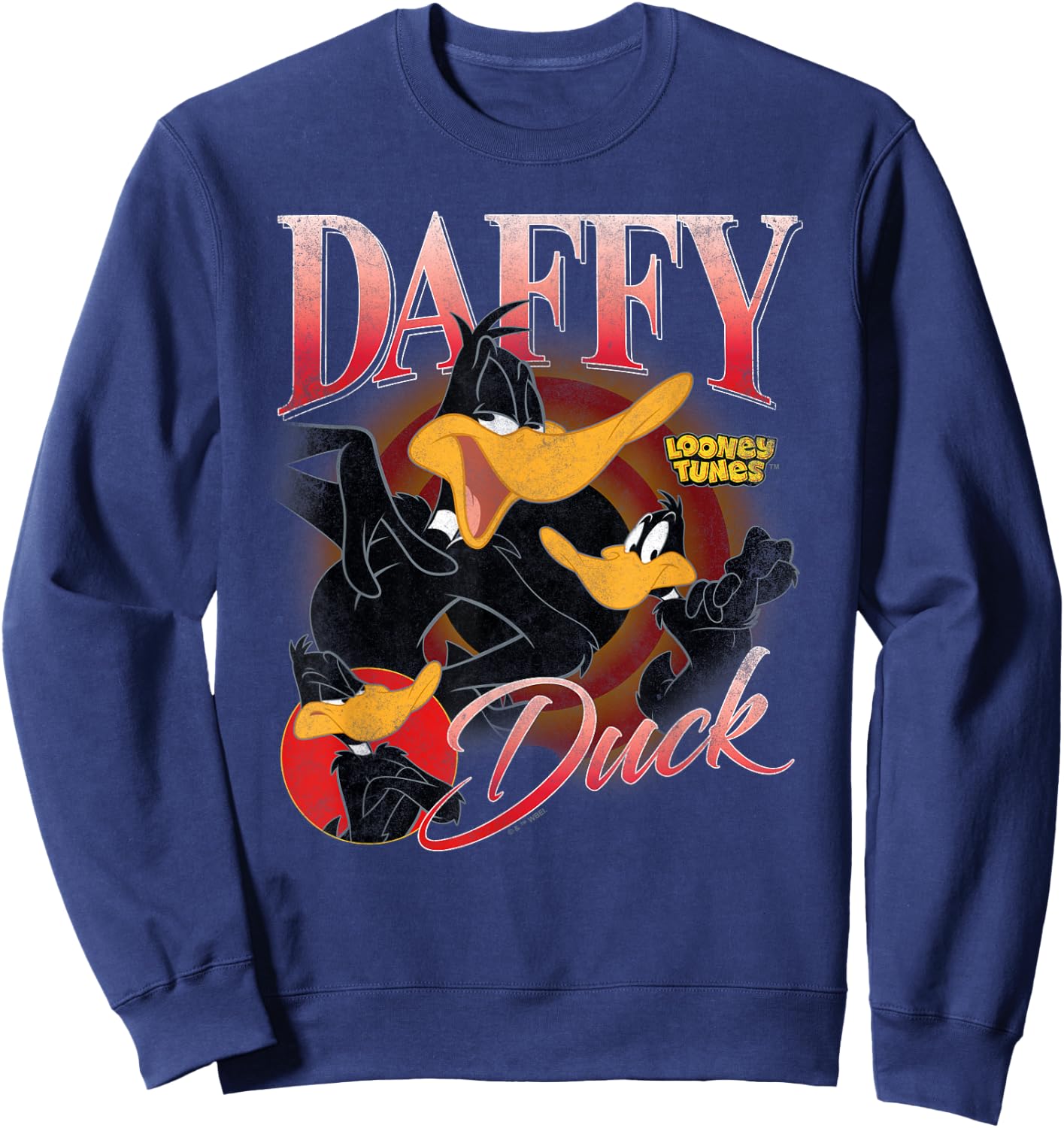 Looney Tunes Bootleg Daffy Duck Sweatshirt - Sweatshirt | Navy