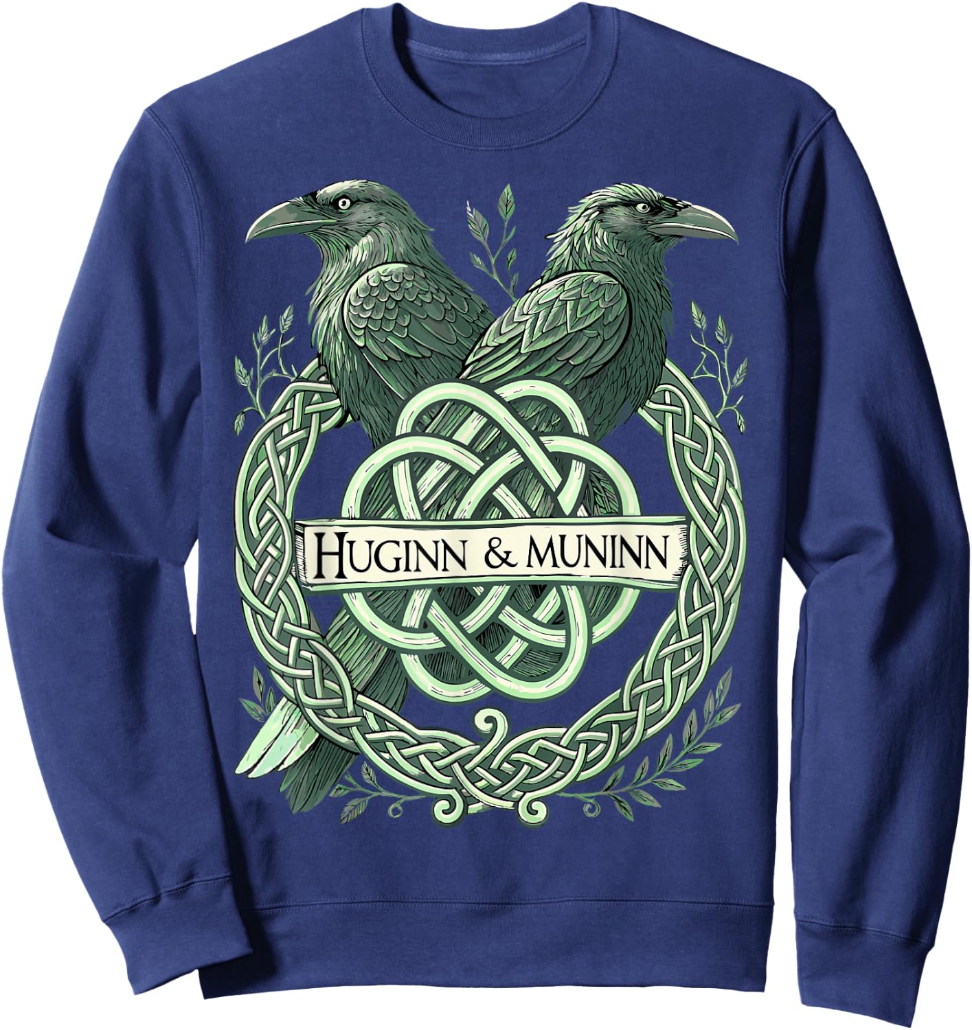 Huginn & Muninn – Viking Ravens & Germanic Mythology Sweatshirt - Sweatshirt | Navy