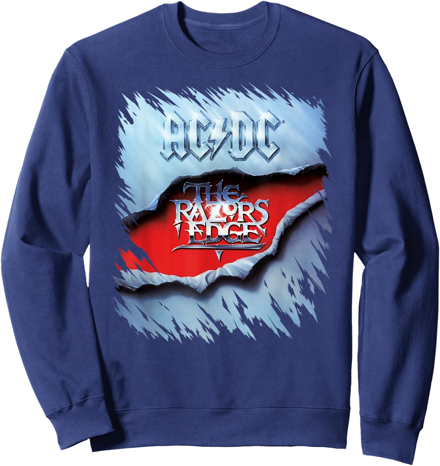 AC/DC The Razor's Edge Album Cover , black Sweatshirt - Sweatshirt | Navy