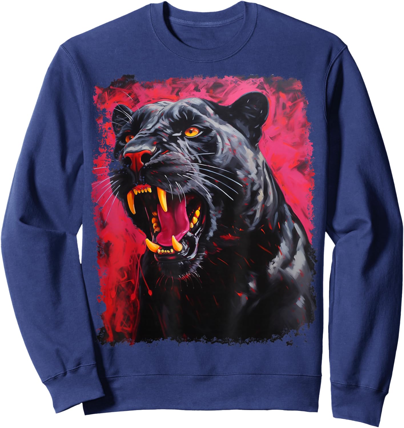 Red Panther Black Sweatshirt - Sweatshirt | Navy