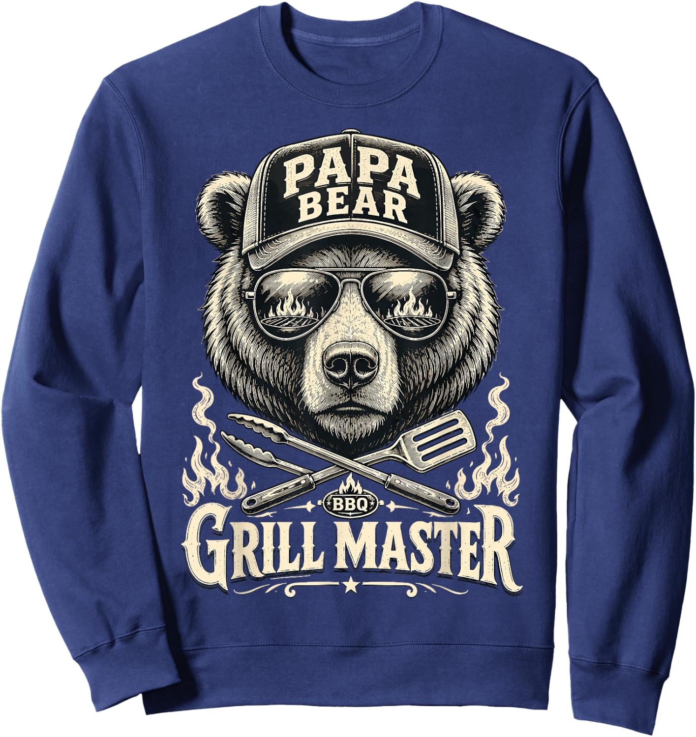 Papa Shirt Lustig Papa Geburtstag Vater Spruch Geschenk Papa Sweatshirt - Sweatshirt | Navy
