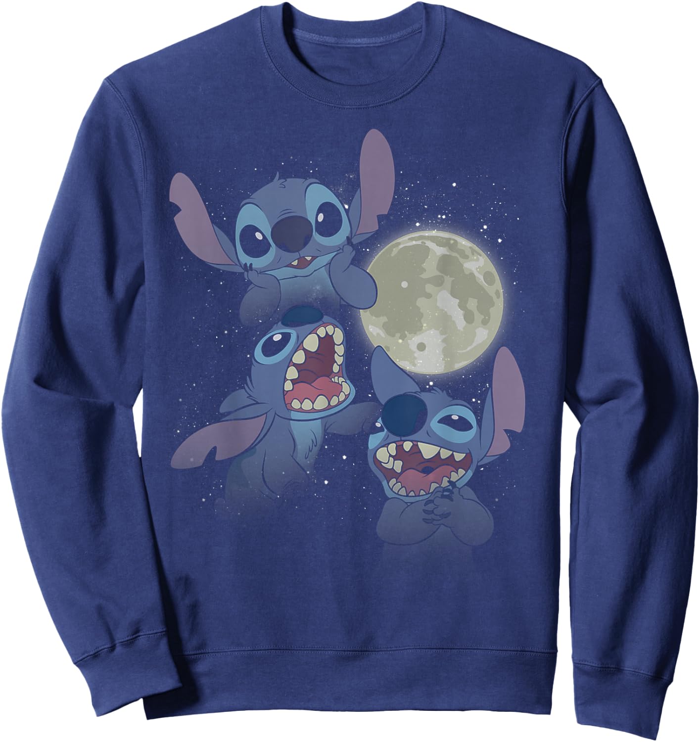 Disney Lilo & Stitch Moonlight Collage Sweatshirt - Sweatshirt | Navy