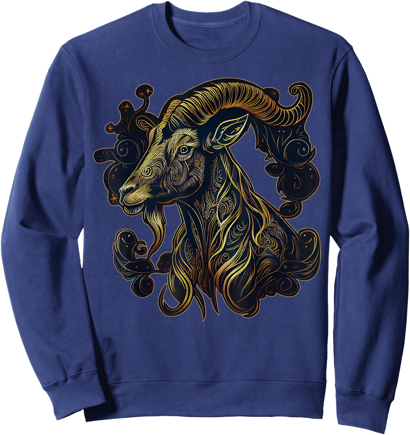 Year Of The Goat Chinese Zodiac Ram Animal Astrology Sweatshirt - Sweatshirt | Navy