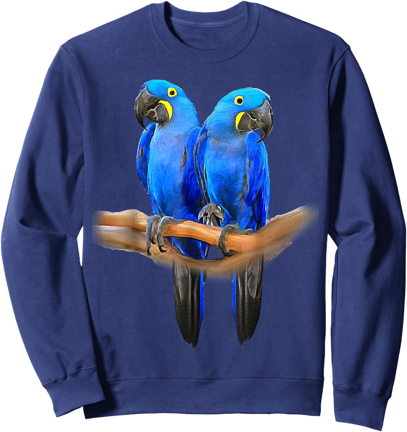 Hyacinth Macaw Pair Sweatshirt - Sweatshirt | Navy