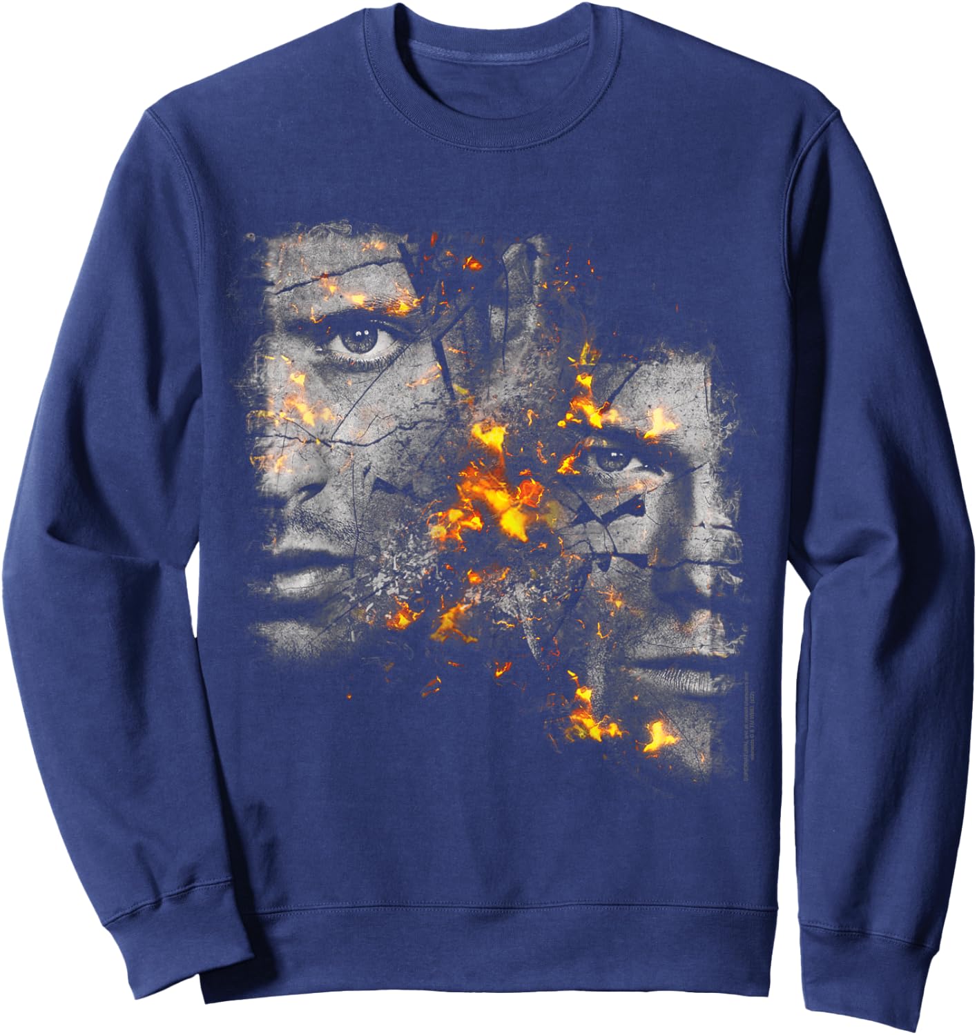 Supernatural Sam and Dean Fire , black, s Sweatshirt - Sweatshirt | Navy