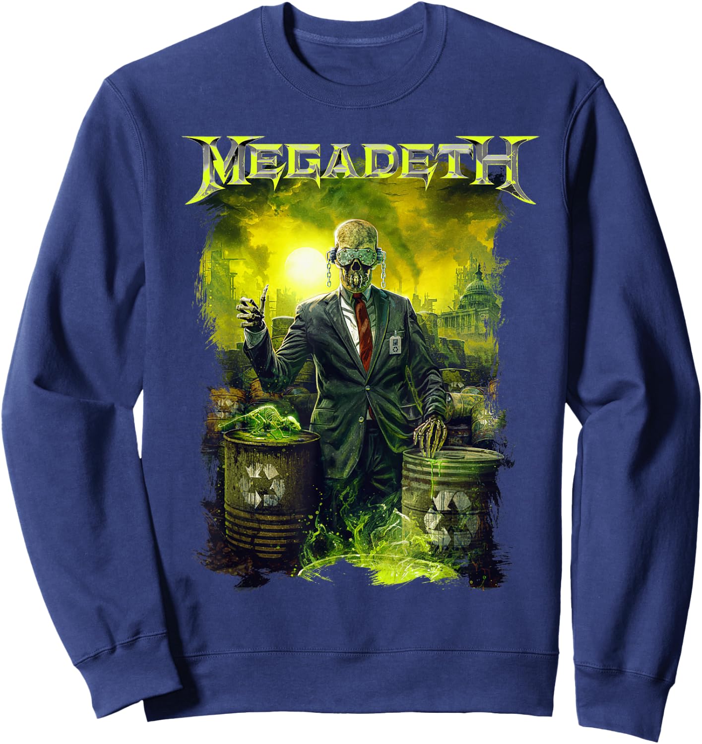 Megadeth - Toxic Vic , black Sweatshirt - Sweatshirt | Navy
