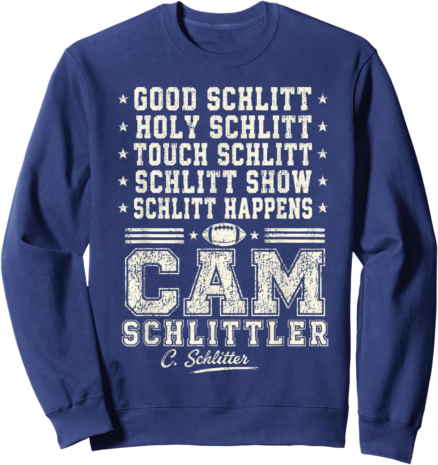Good Schlitt Holy Schlitt Cam Schlittler Baseball Sarcastic Sweatshirt - Sweatshirt | Navy