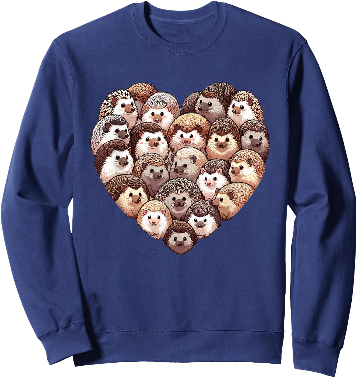 Lovely Hedgehog Lover Hedgehogs Sweatshirt - Sweatshirt | Navy